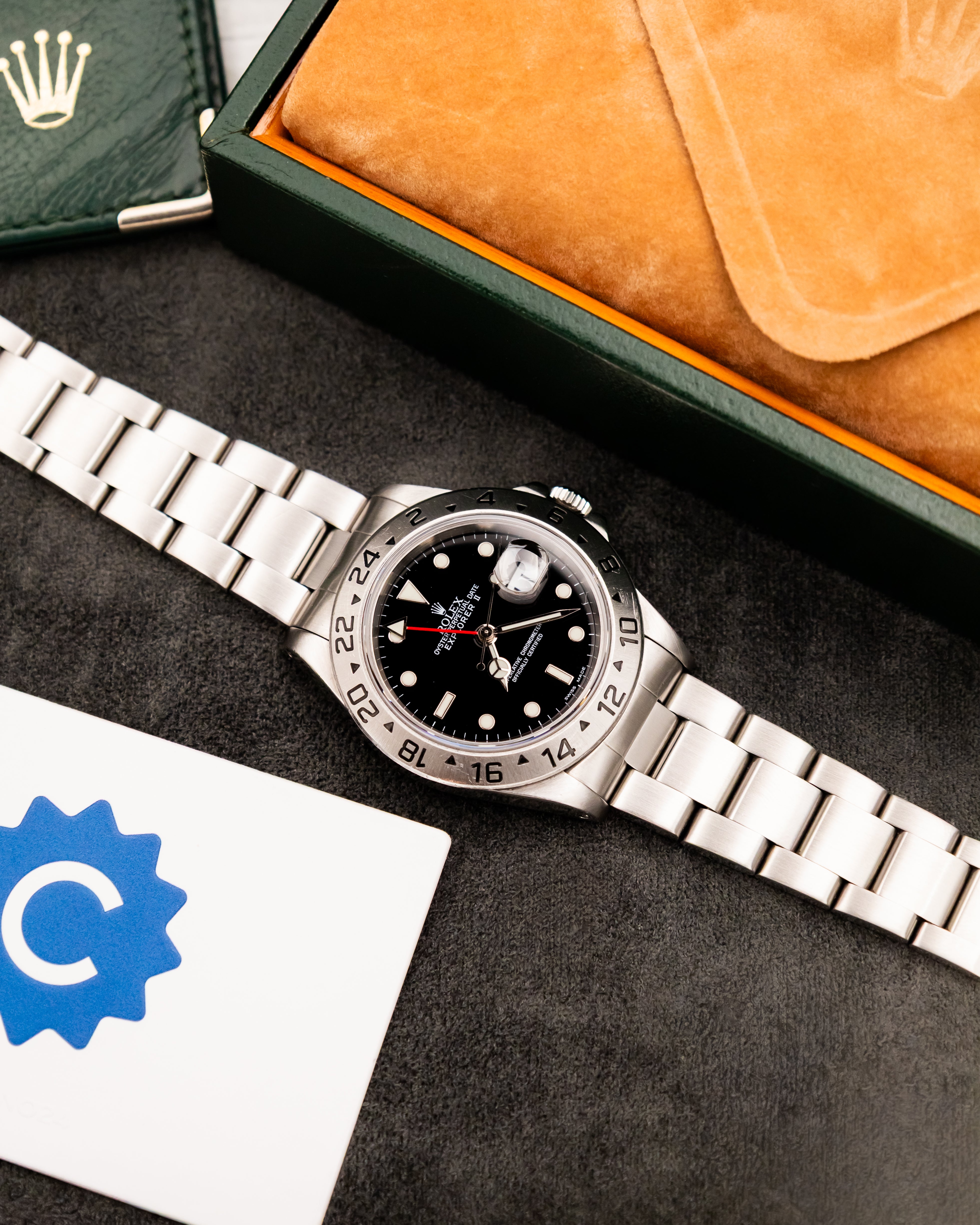 Rolex 16570 Explorer II - Black Dial