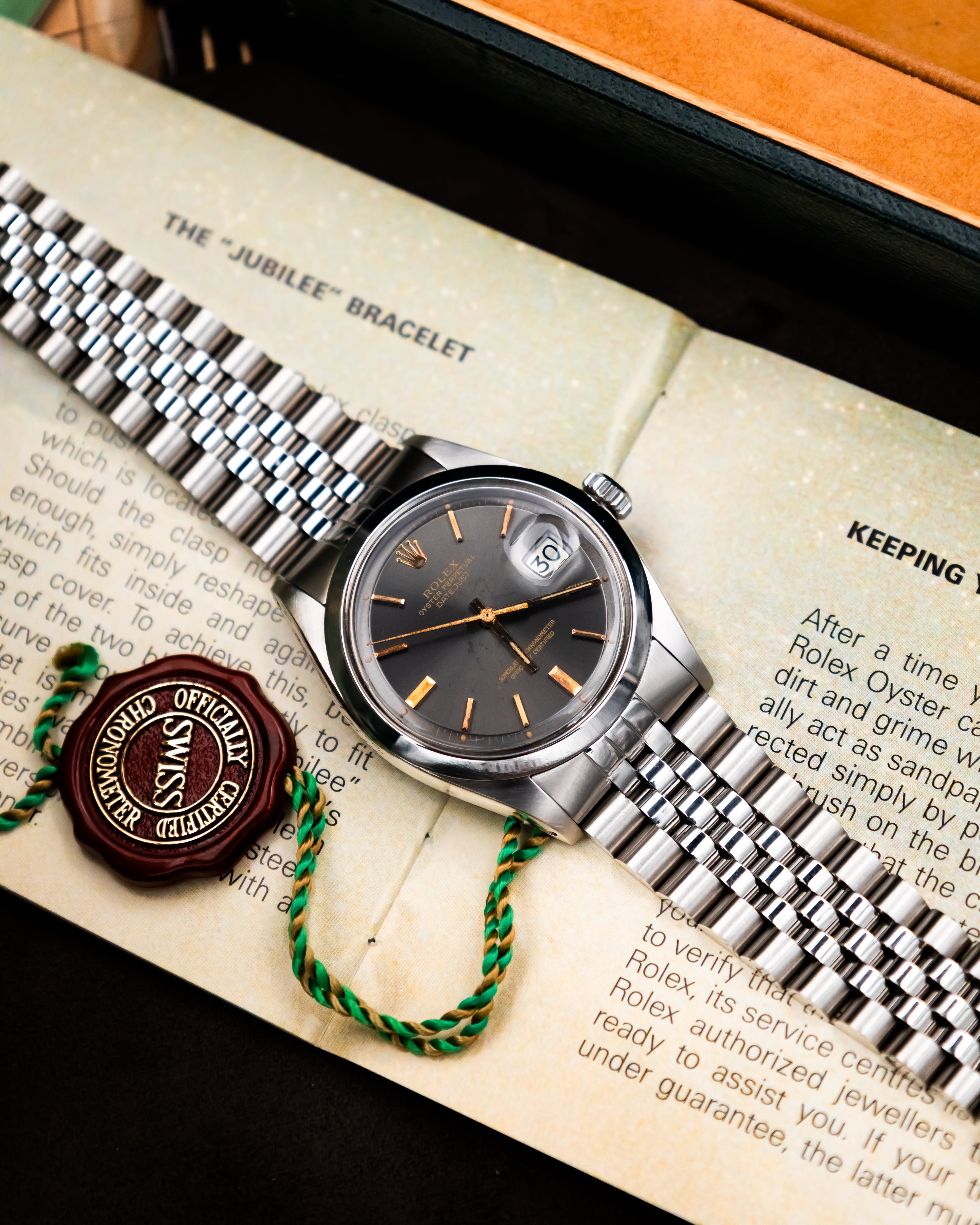 Rolex 1600 Perpetual Datejust - Anthracite Dial