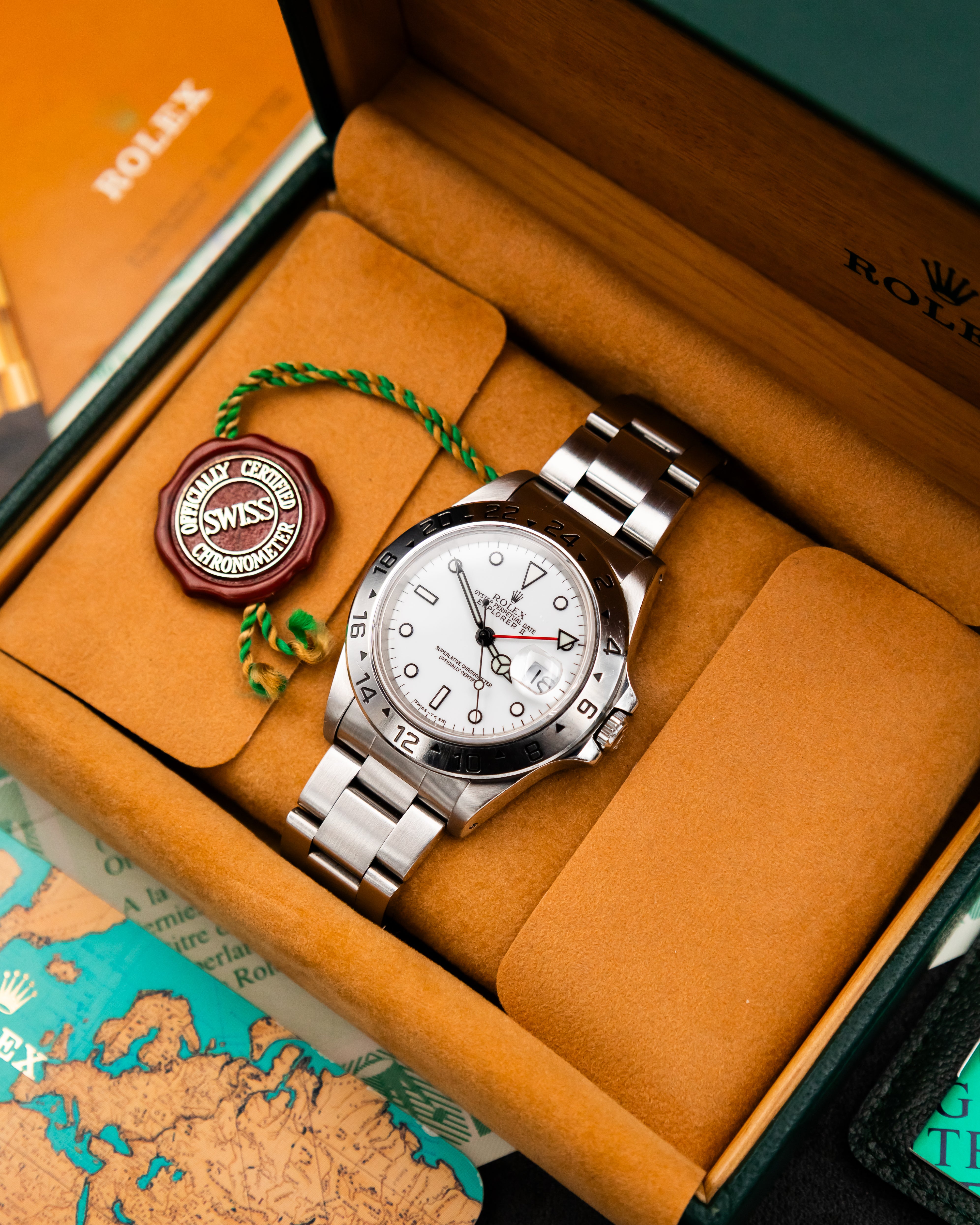 Rolex 16570 Explorer II - Polar White Dial