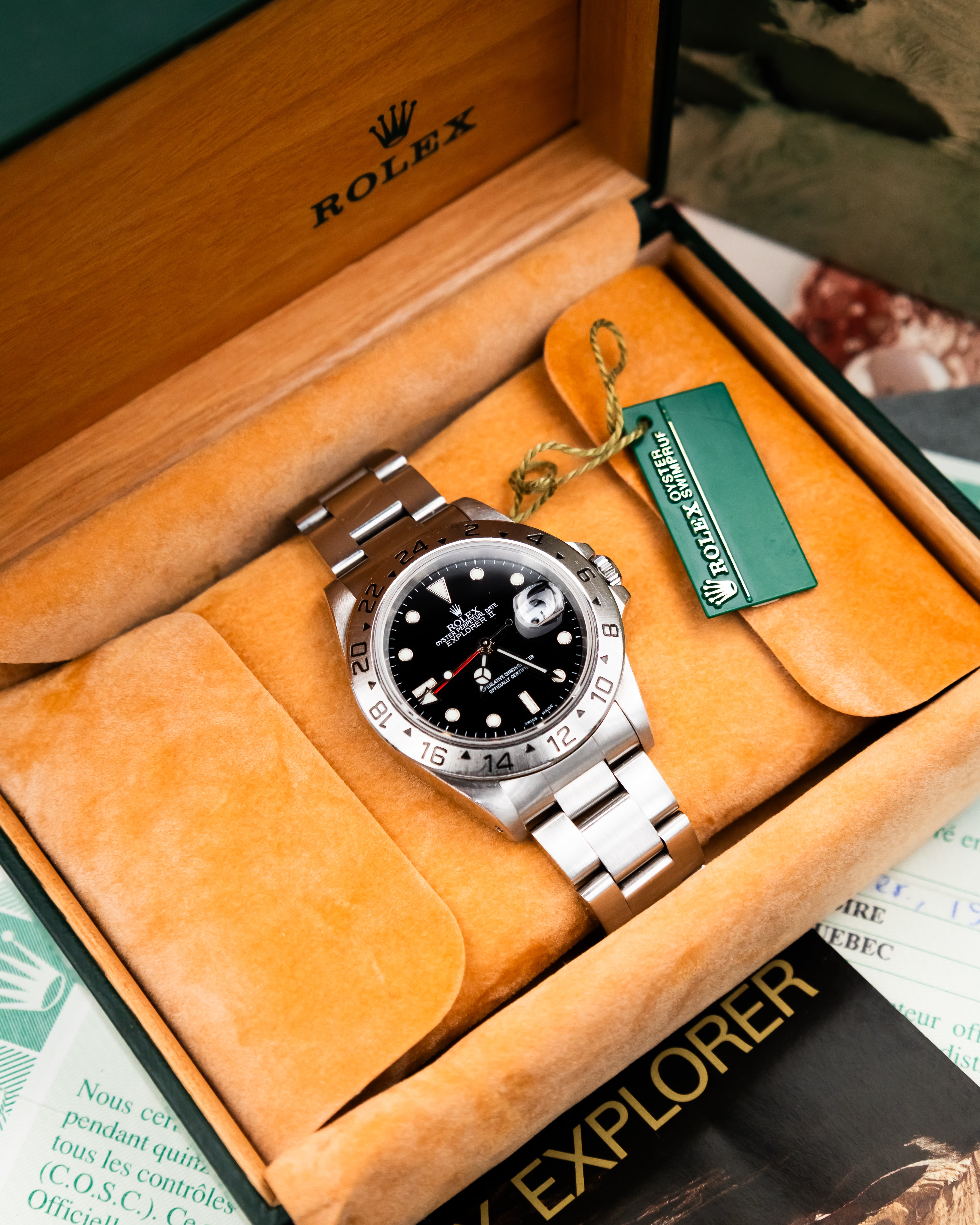 Rolex 16570 Explorer II - Black Dial