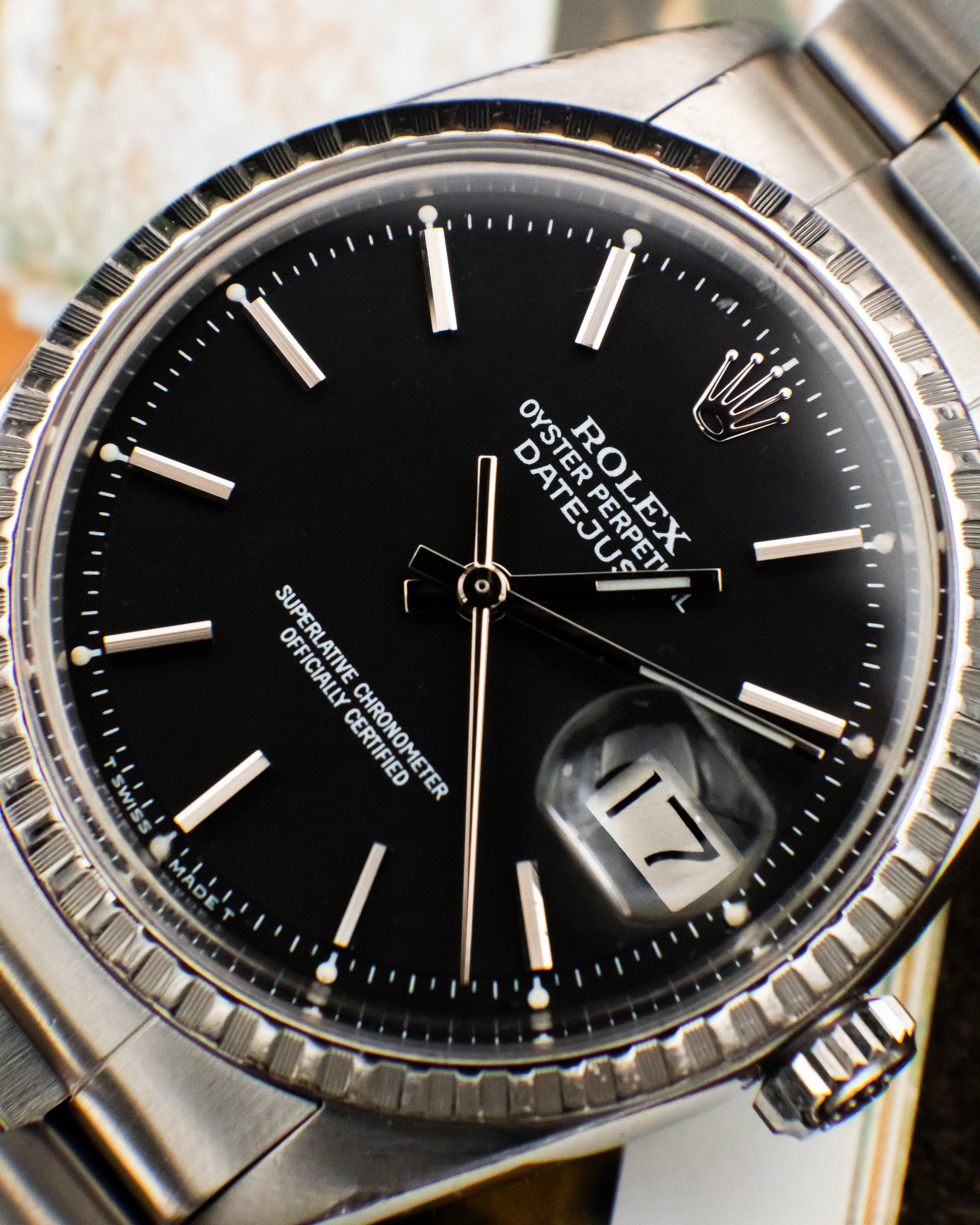 Rolex 1603 Perpetual Datejust - Black Dial