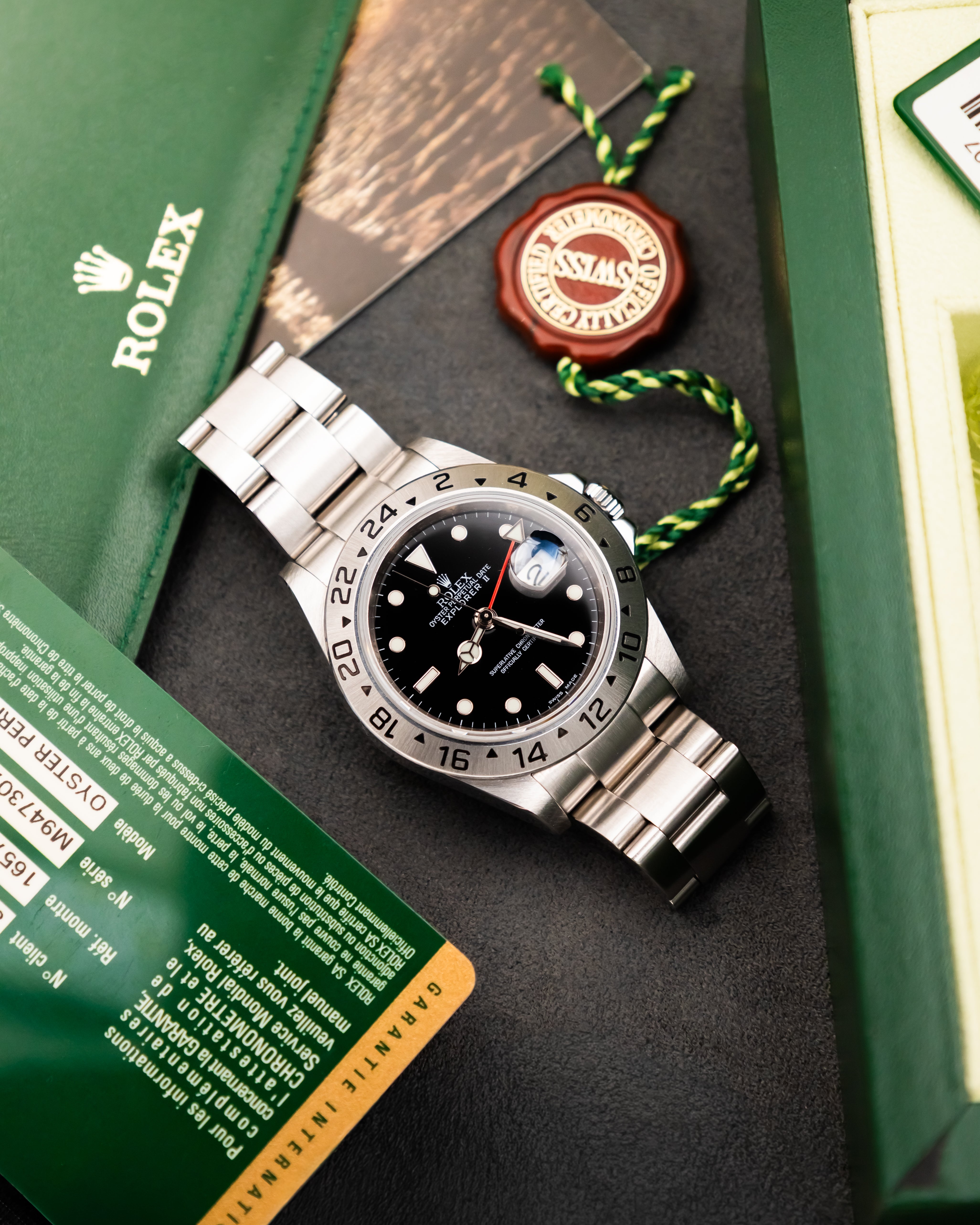 Rolex 16570T RRR Explorer II - Black Dial