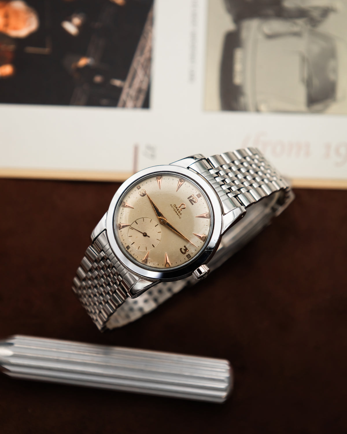 Omega 2576-1 Bumper Sub-Second - Silver cream dial