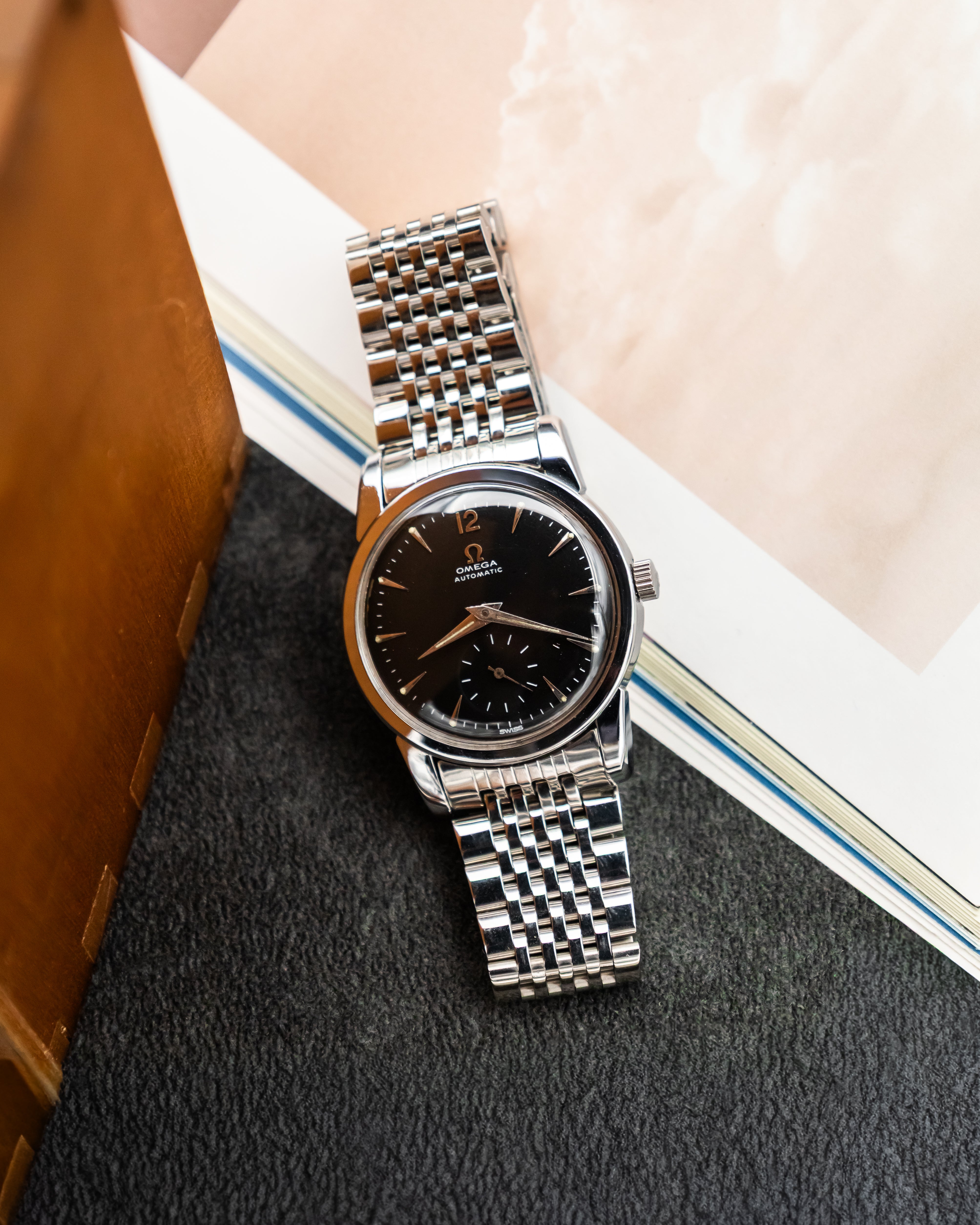 Omega 2848-1 Seamaster Sub-Second - Black Dial