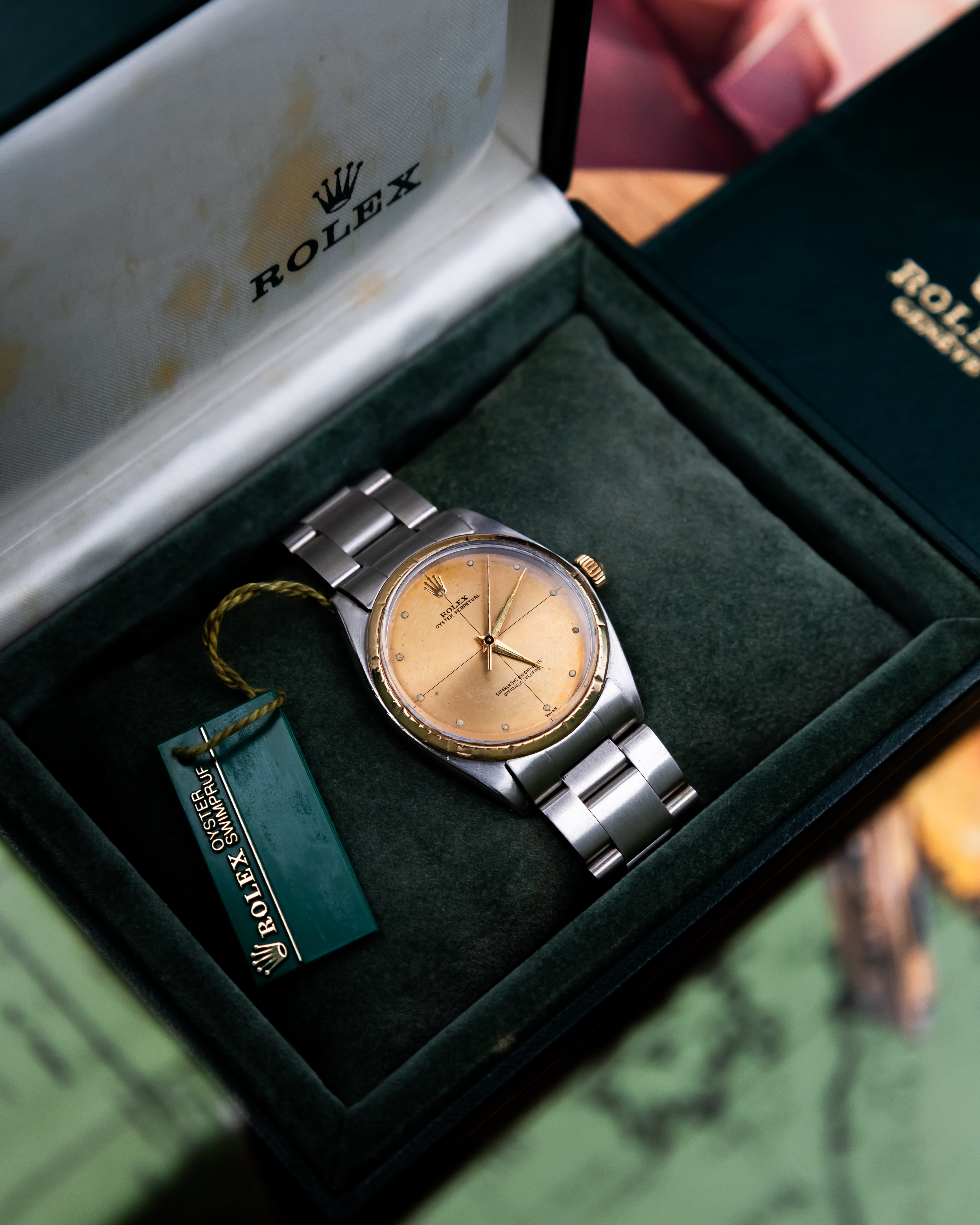 Rolex 1008 Oyster Perpetual- gold dial