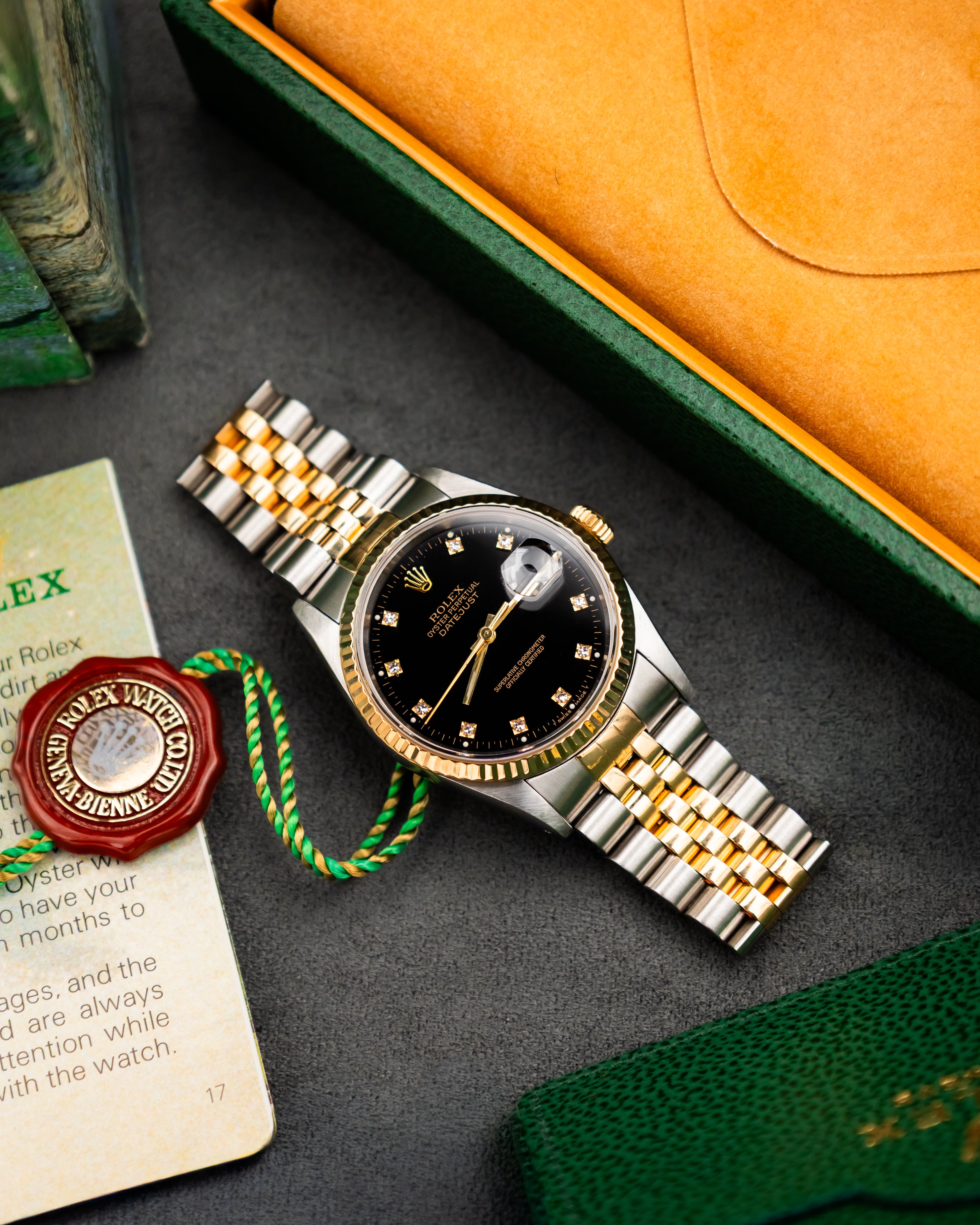 Rolex 16233 Perpetual Datejust - Factory Diamond Set Dial