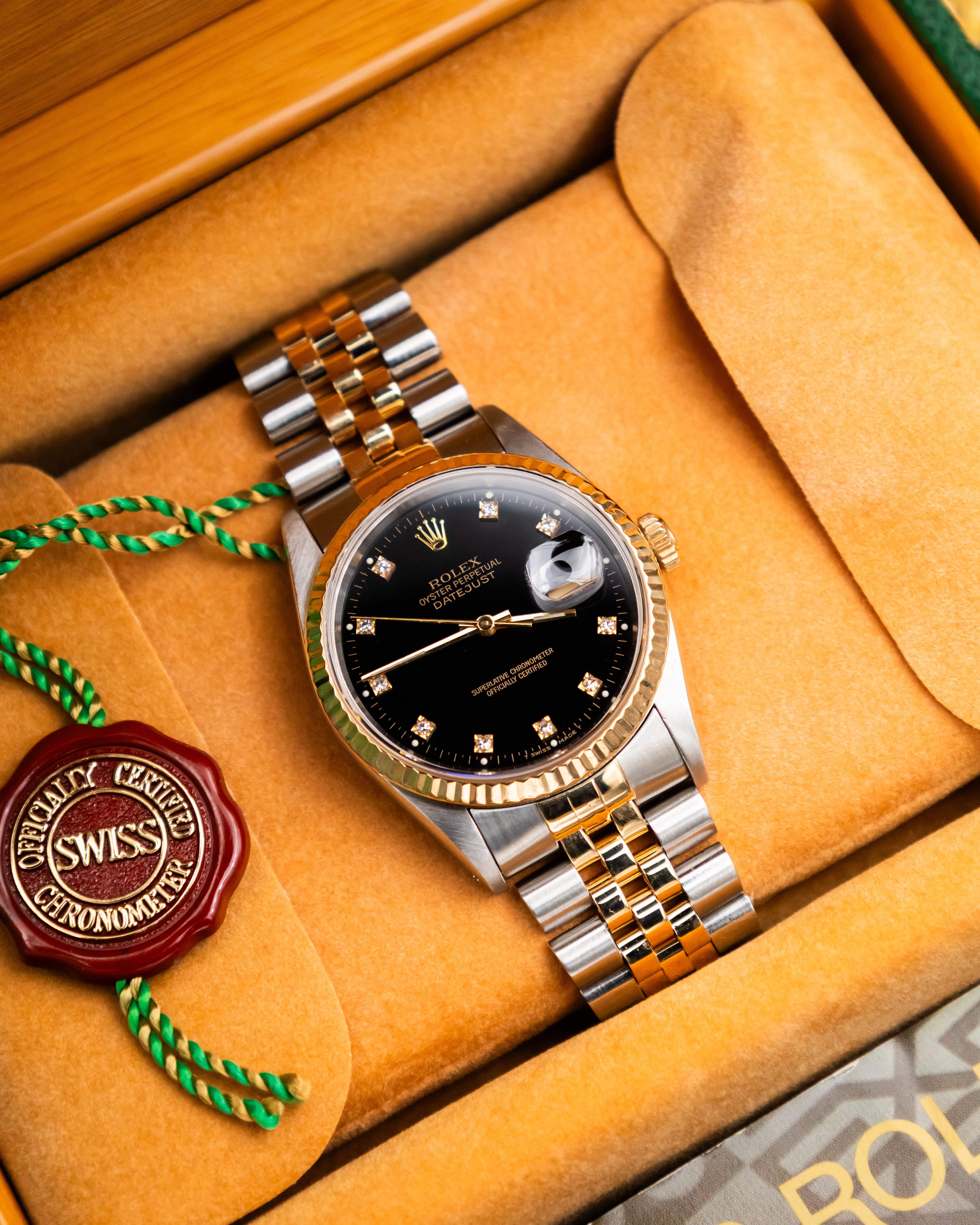 Rolex 16233 Perpetual Datejust - Factory Diamond Set Dial