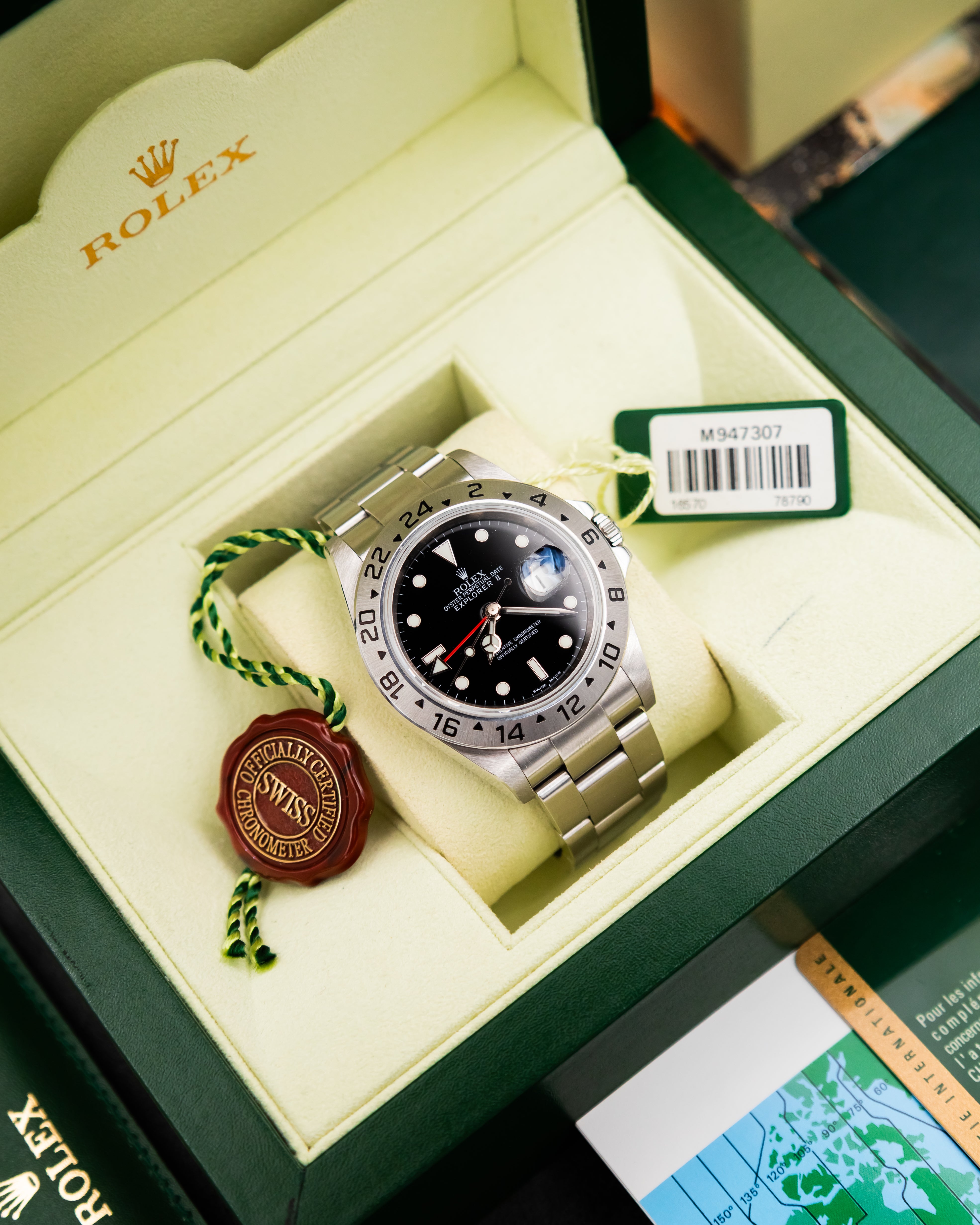 Rolex 16570T RRR Explorer II - Black Dial