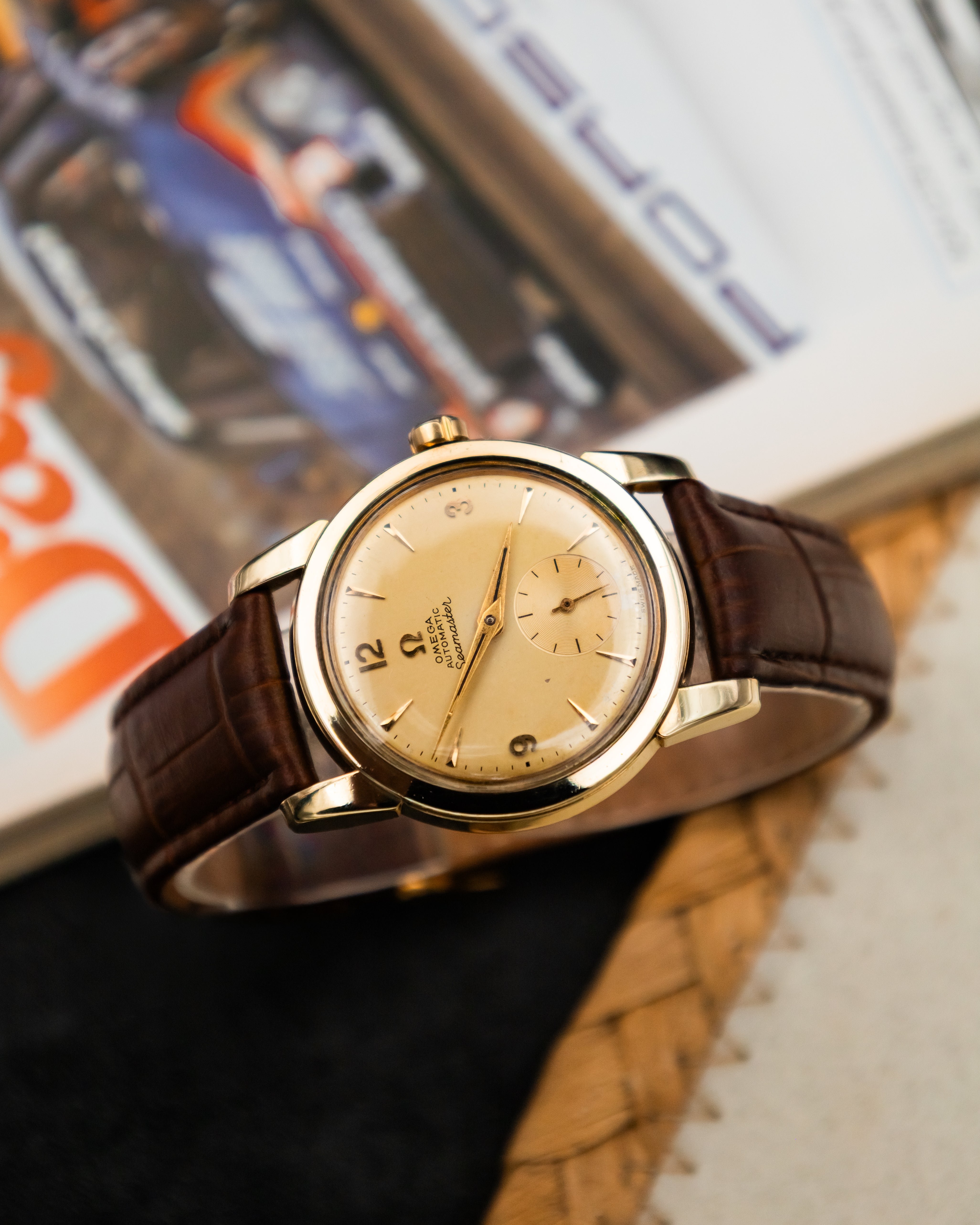 Omega 2848-1 Seamaster Sub-Second - Champagne Dial