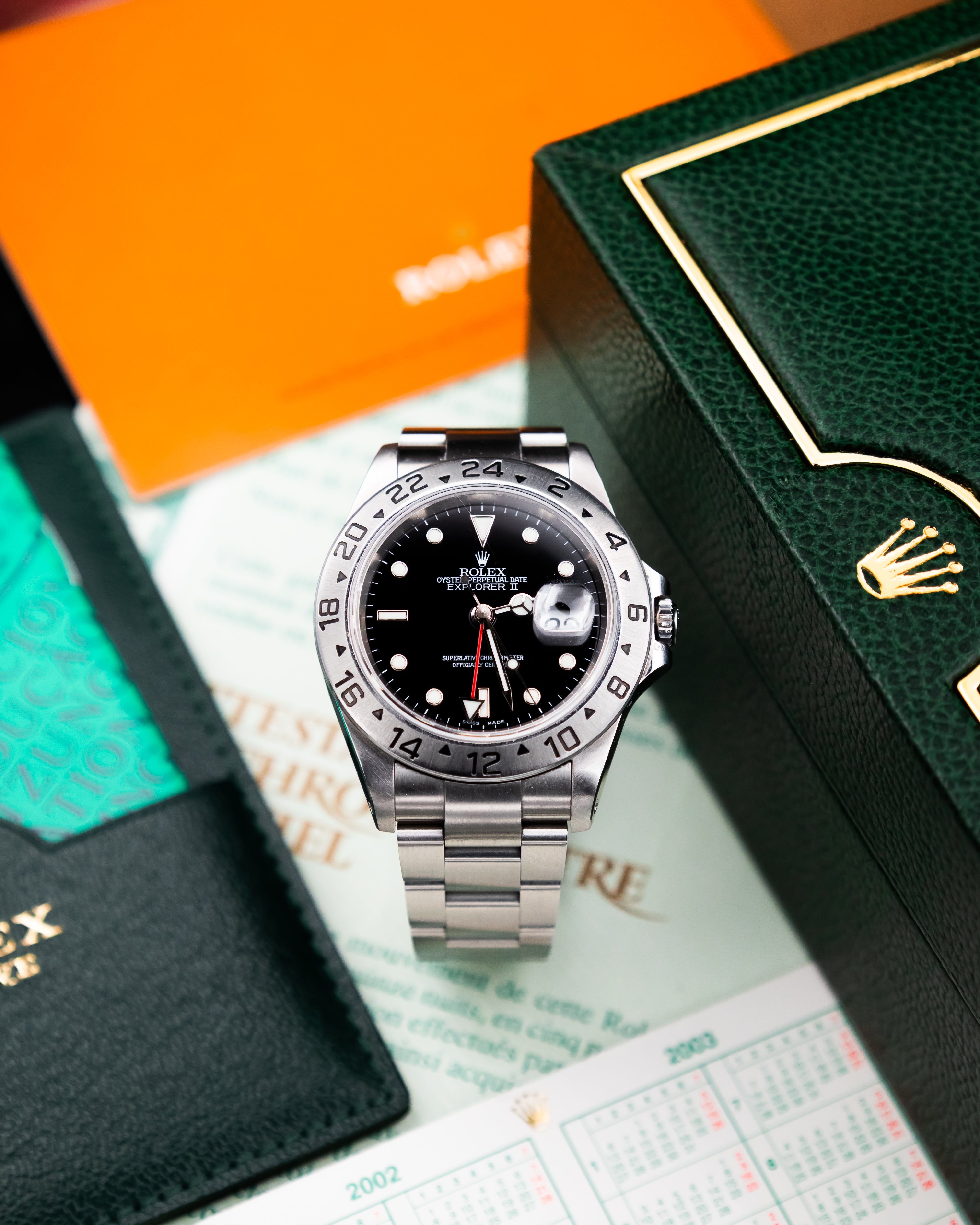 Rolex 16570 Explorer II - Black Dial