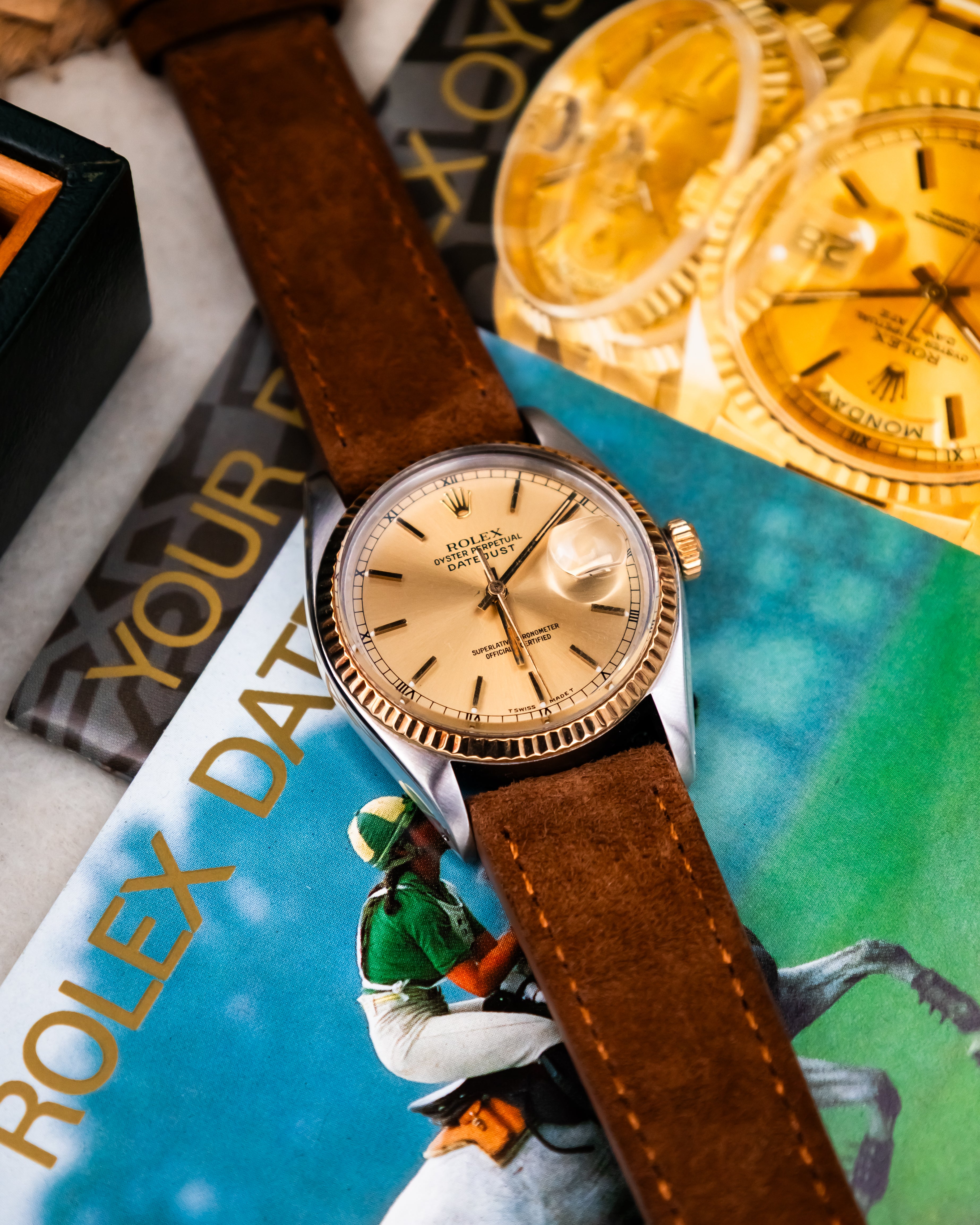 Rolex 16013 Perpetual Datejust - Gold Roman Dial