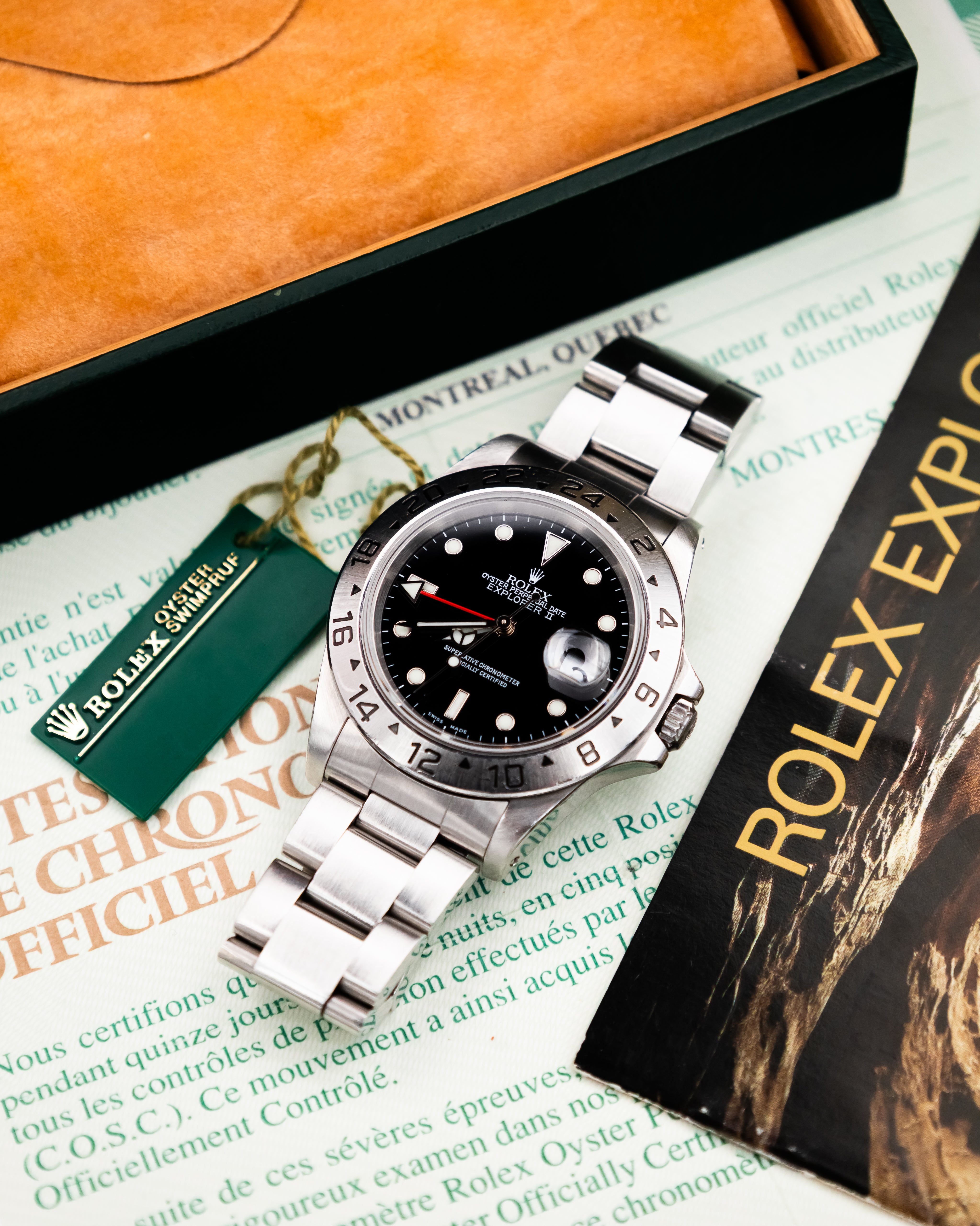 Rolex 16570 Explorer II - Black Dial