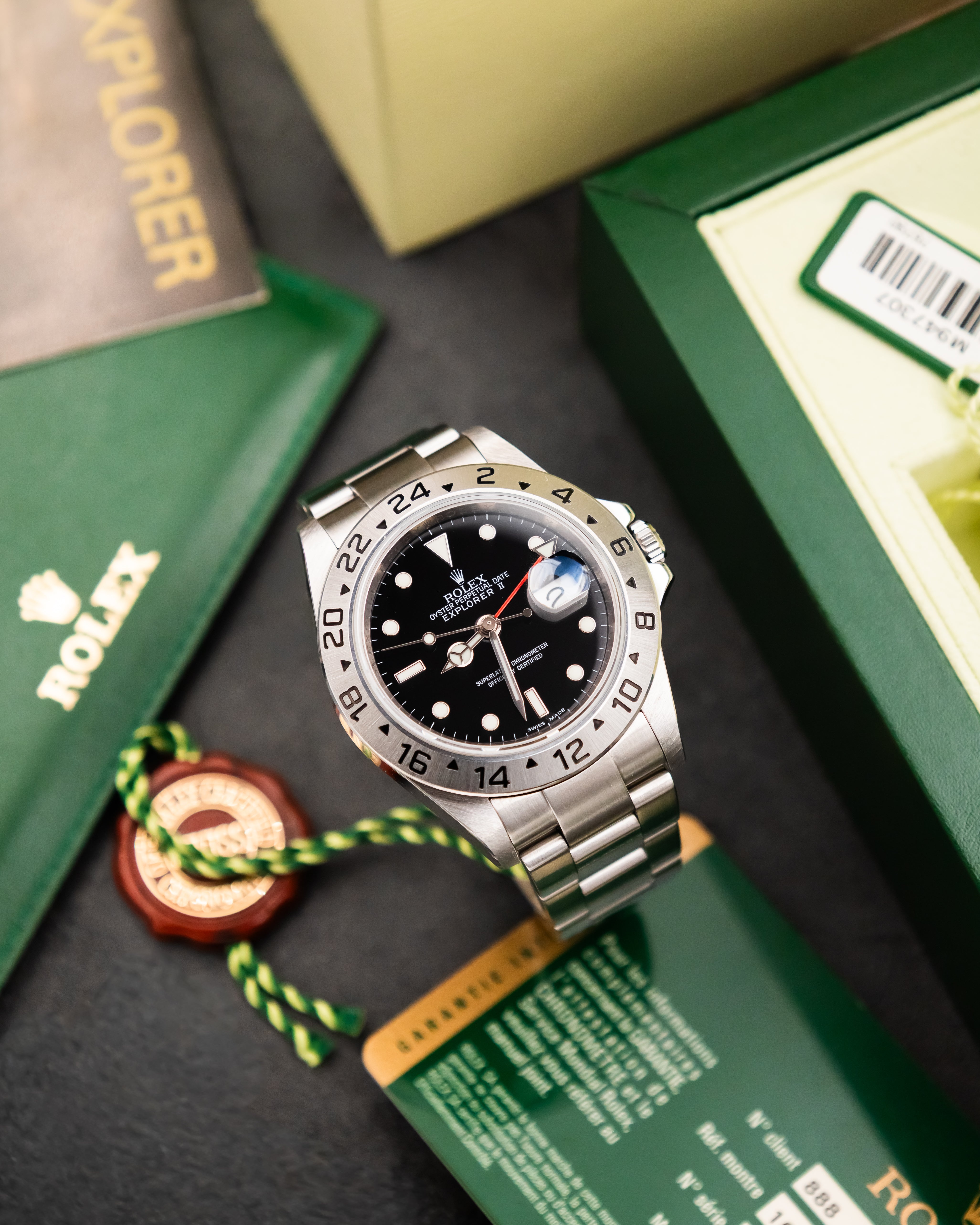 Rolex 16570T RRR Explorer II - Black Dial