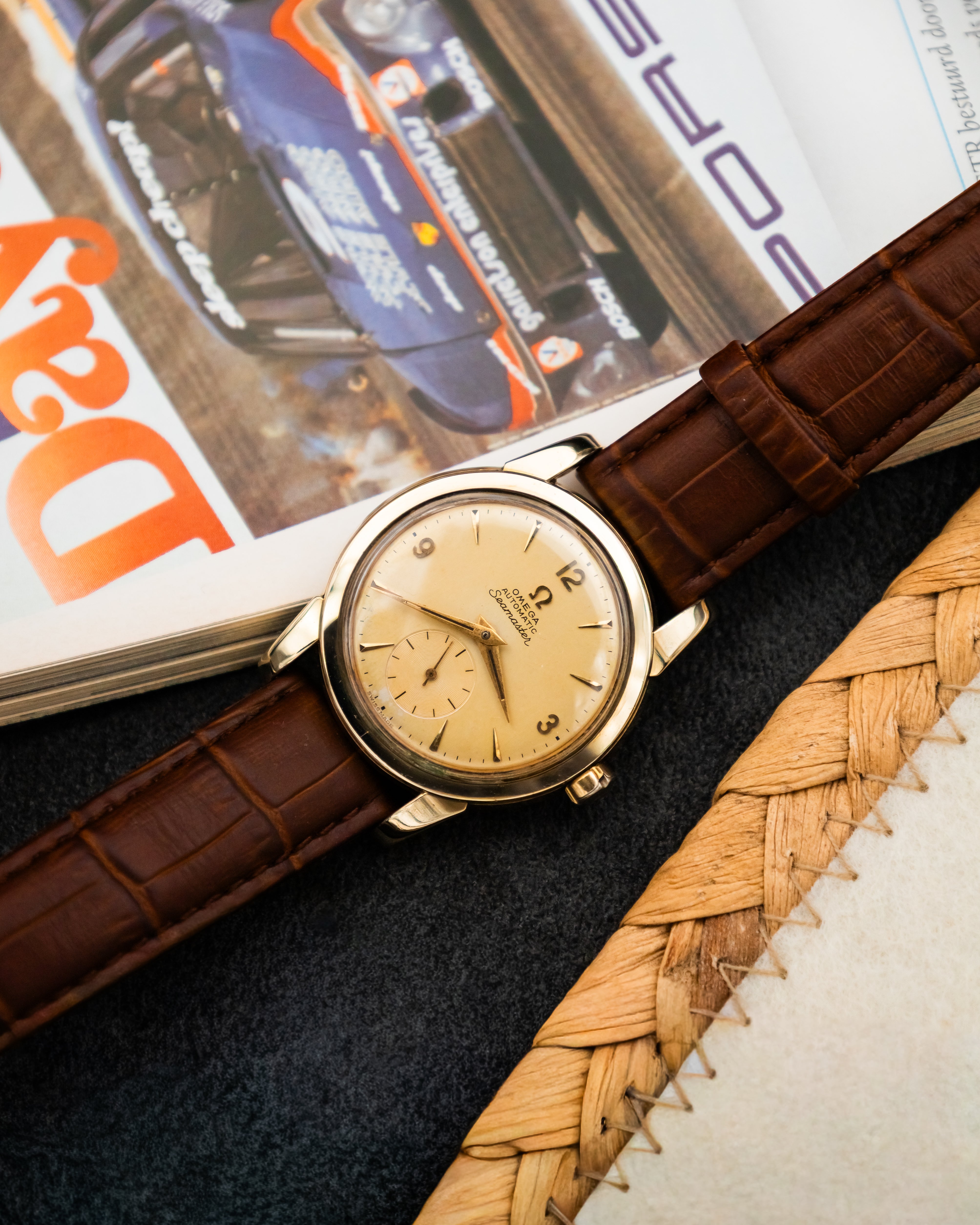 Omega 2848-1 Seamaster Sub-Second - Champagne Dial