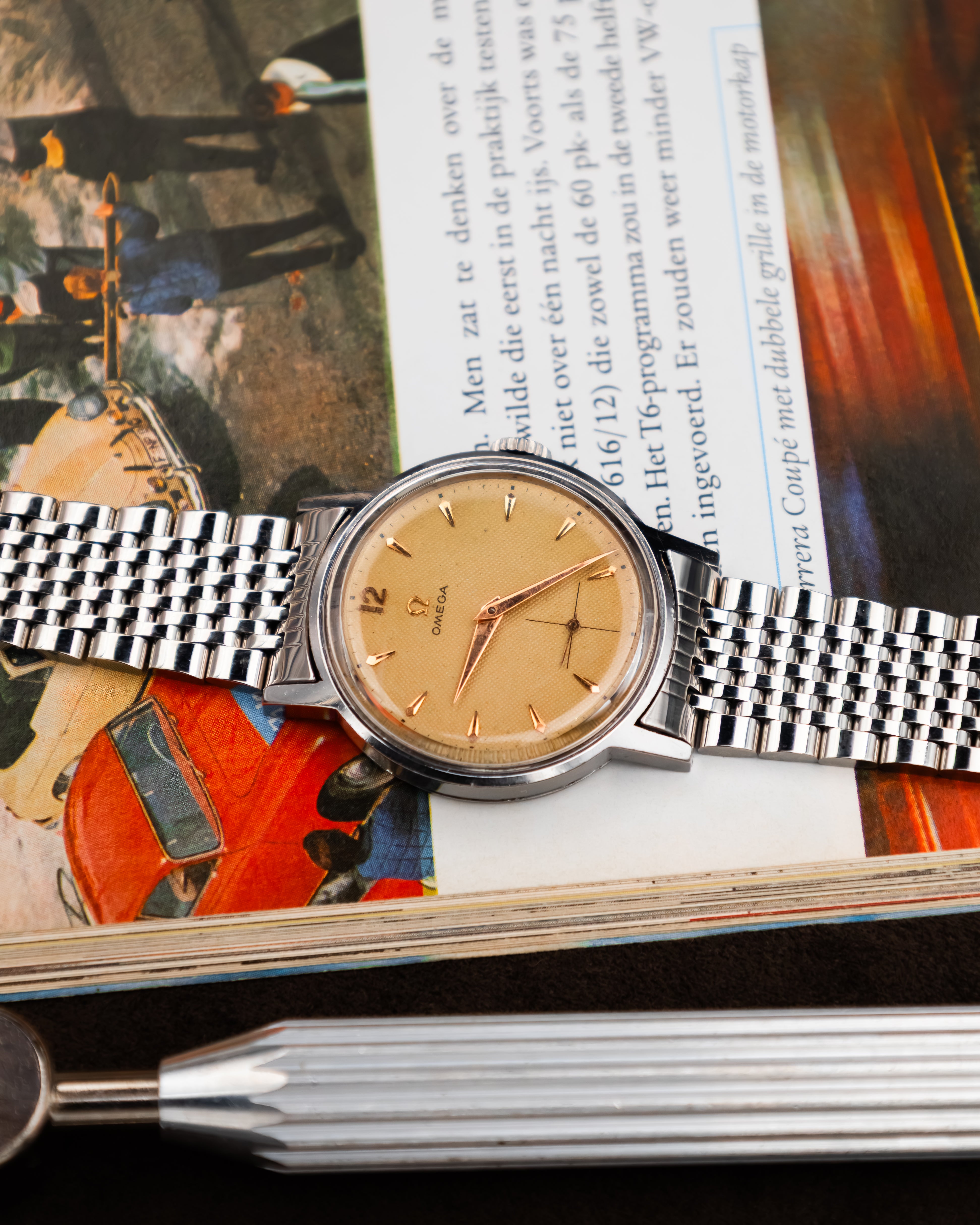 Omega 125.003-62 Seamaster Sub-Second - Waffle Dial
