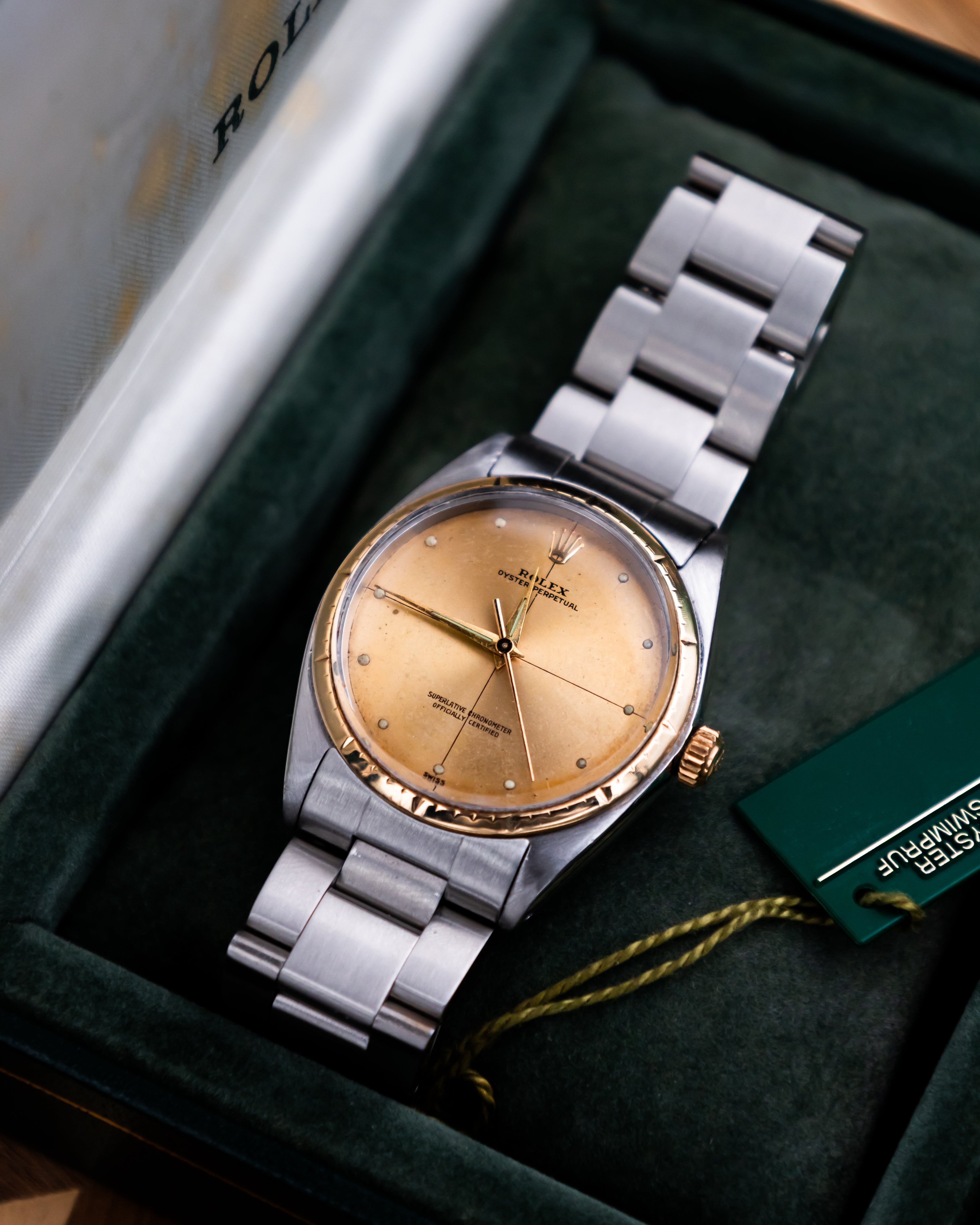 Rolex 1008 Oyster Perpetual- gold dial