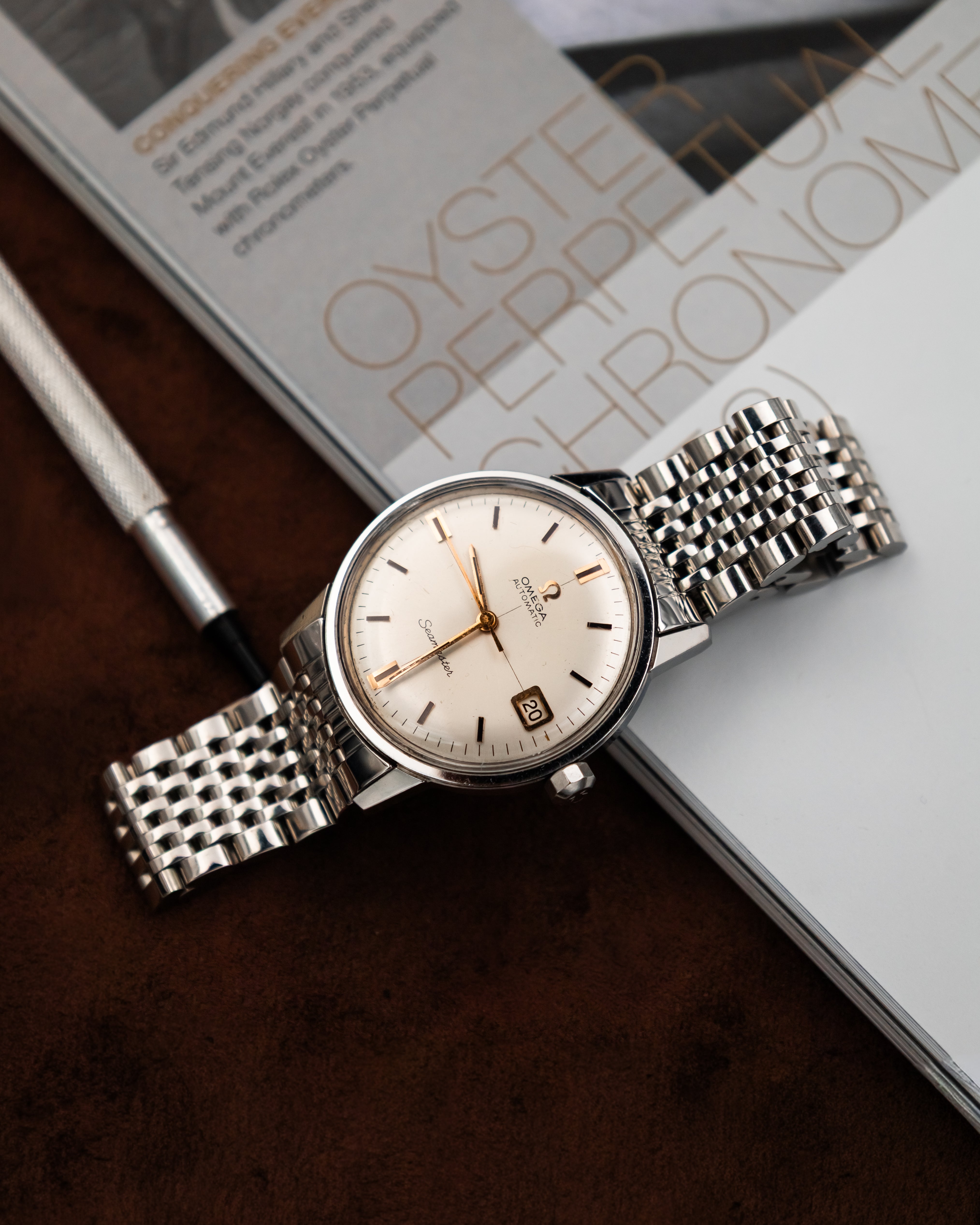 Omega 166.002 Seamaster - White Crosshair dial