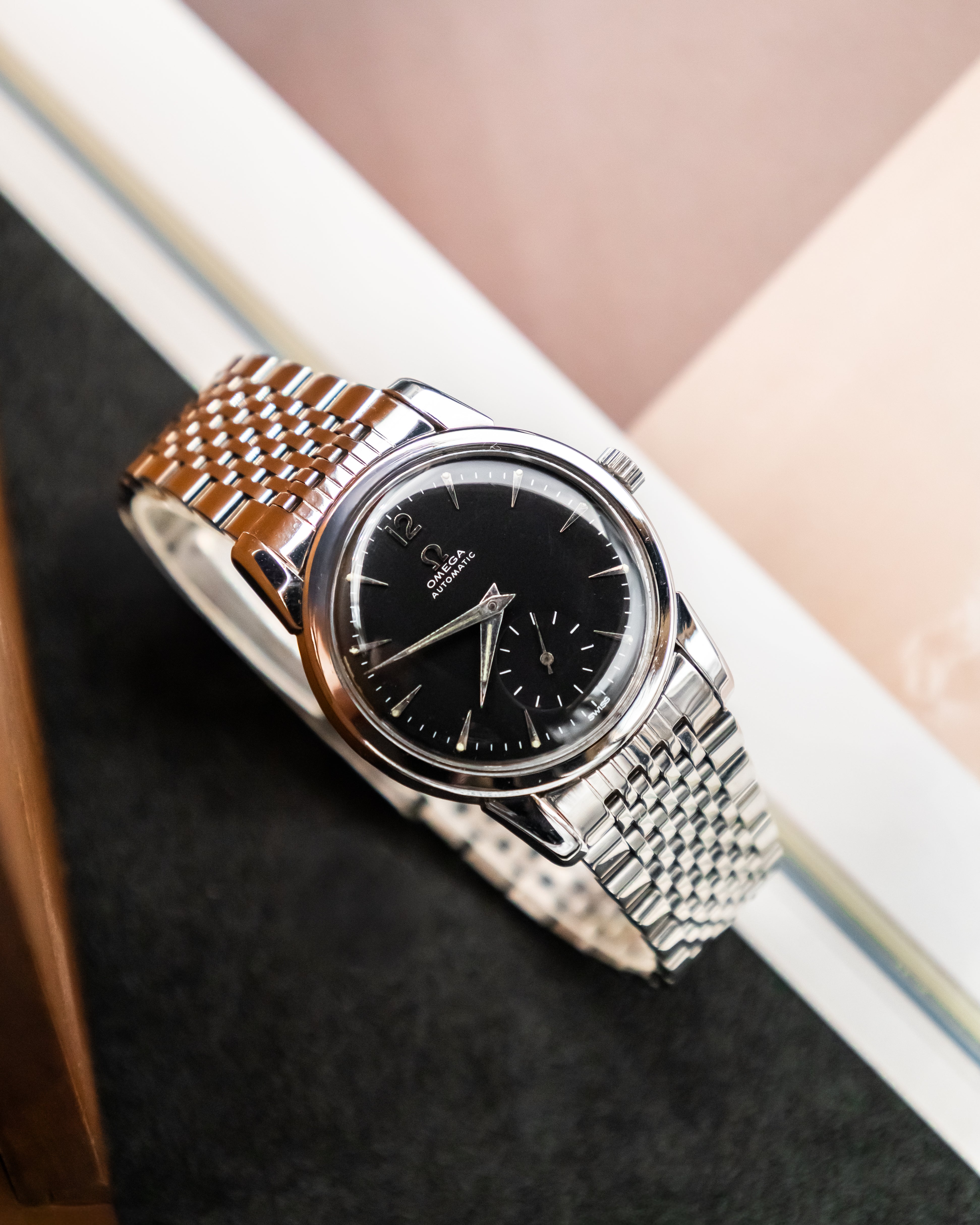 Omega 2848-1 Seamaster Sub-Second - Black Dial