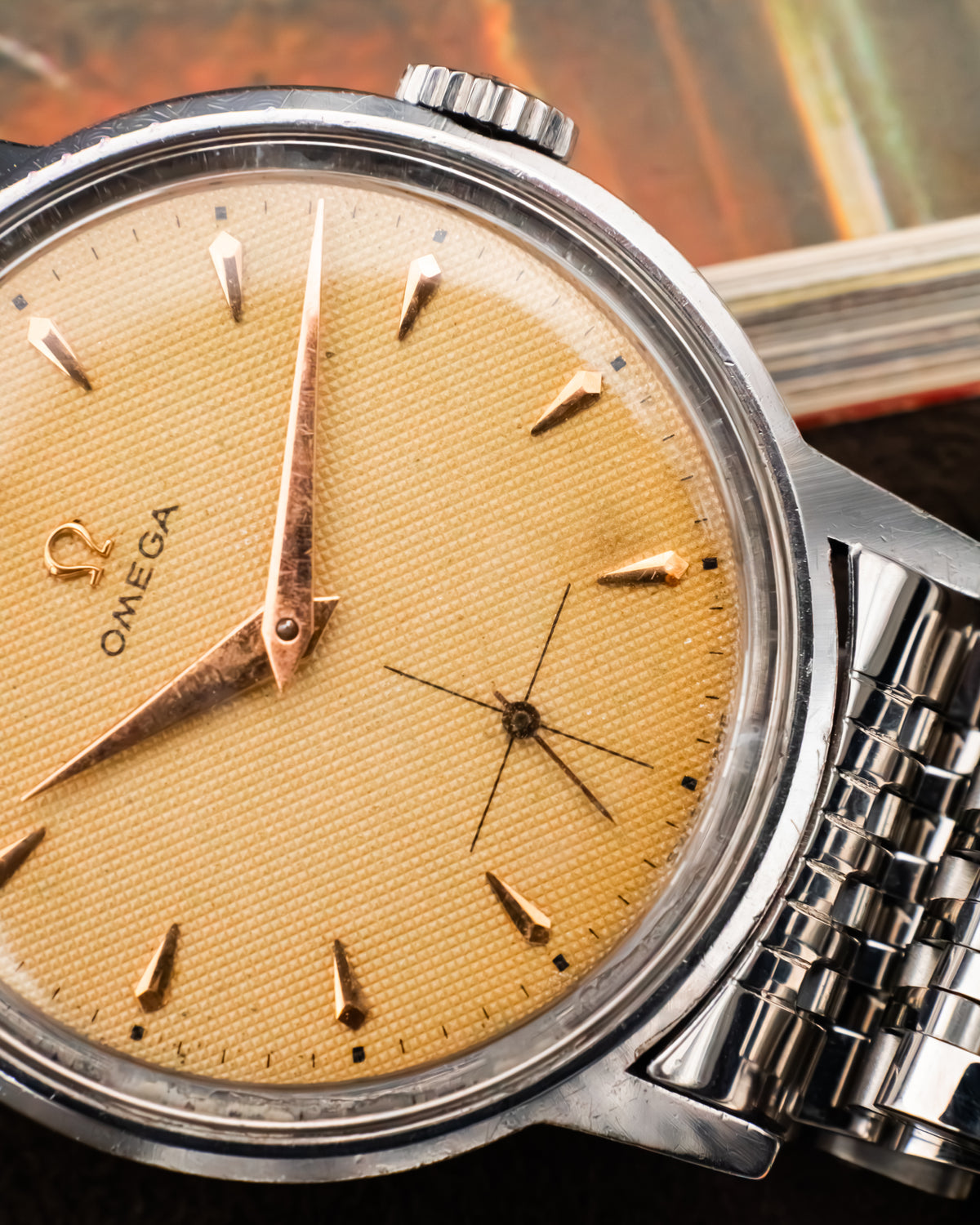 Omega 125.003-62 Seamaster Sub-Second - Waffle Dial