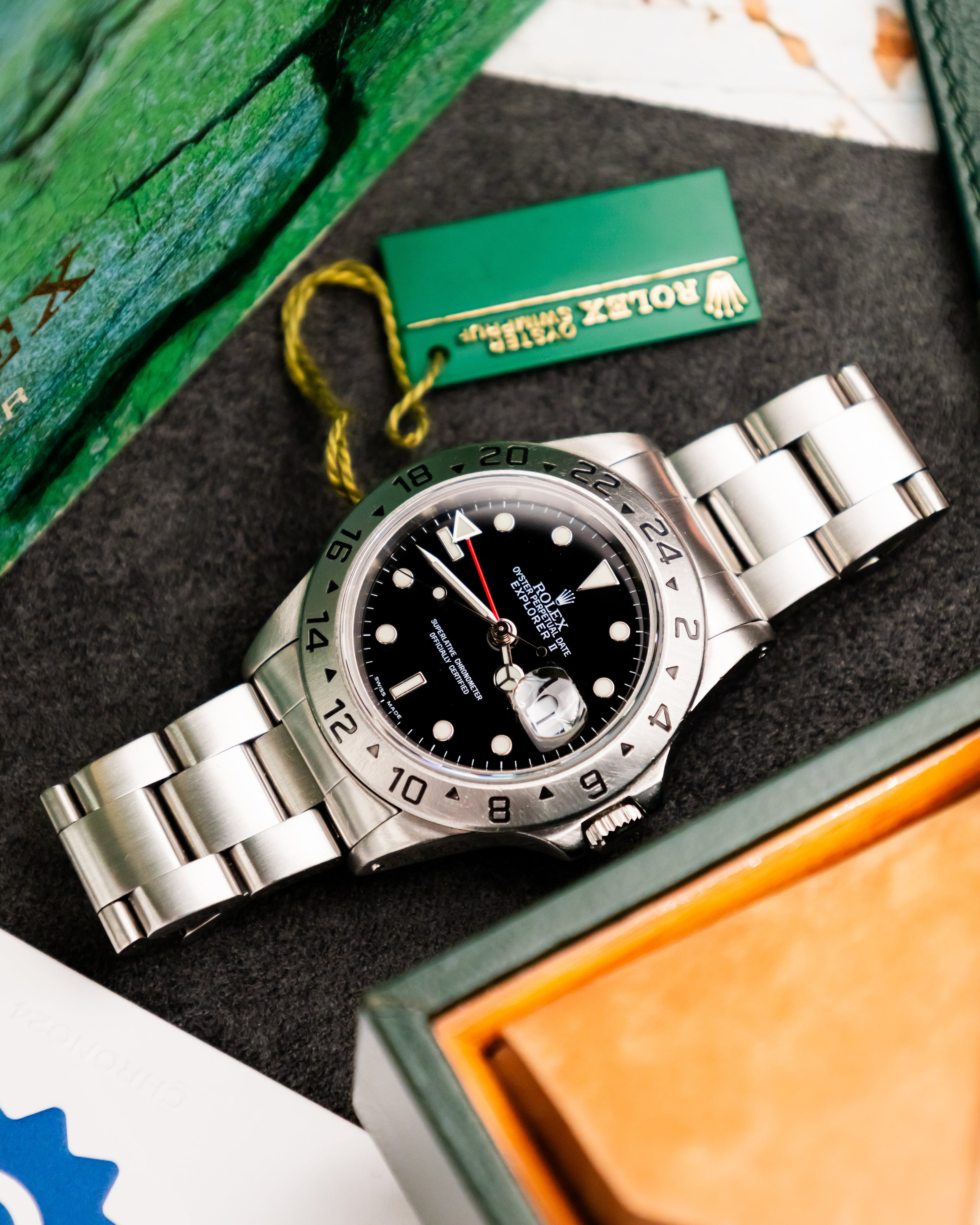 Rolex 16570 Explorer II - Black Dial