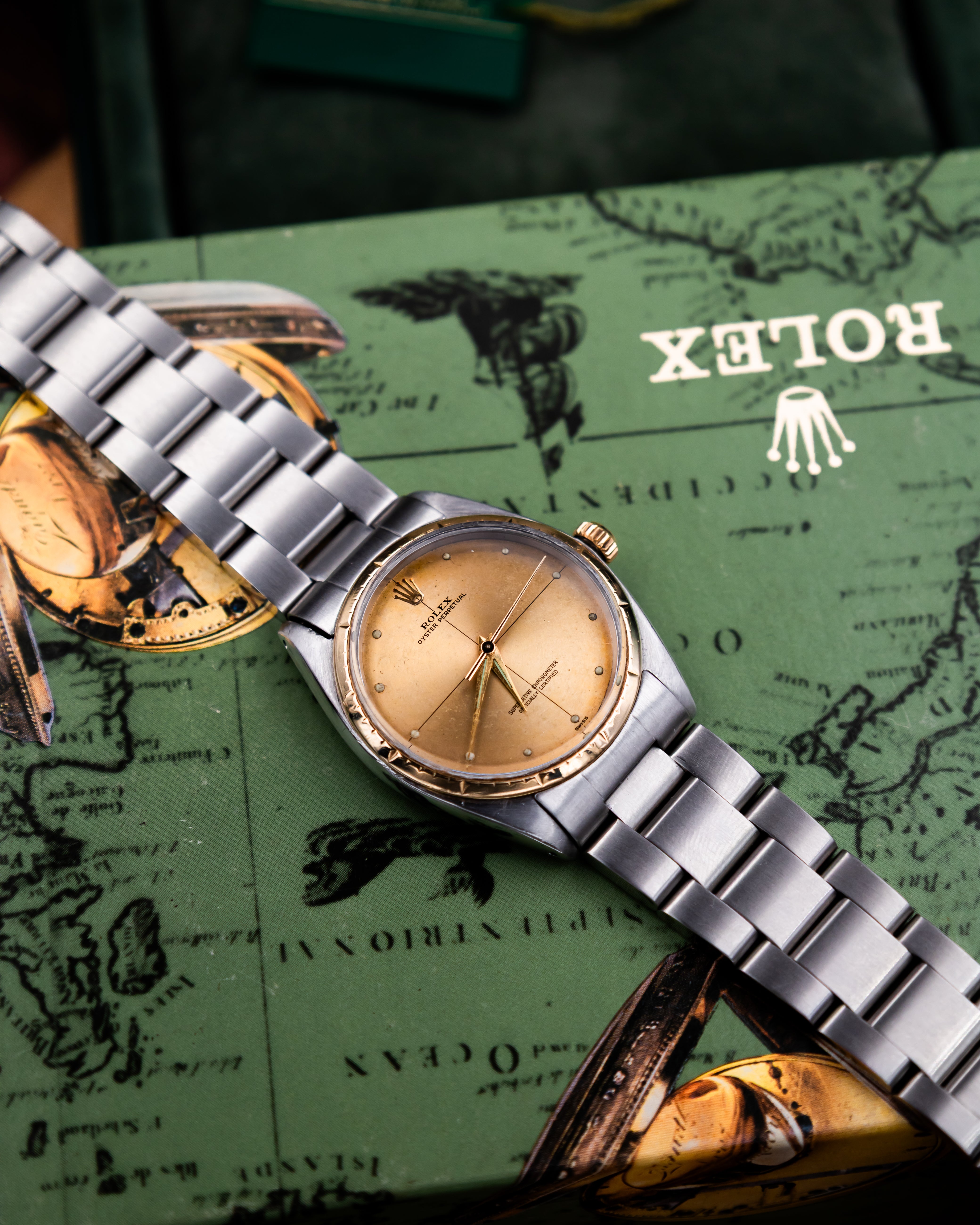 Rolex 1008 Oyster Perpetual- gold dial