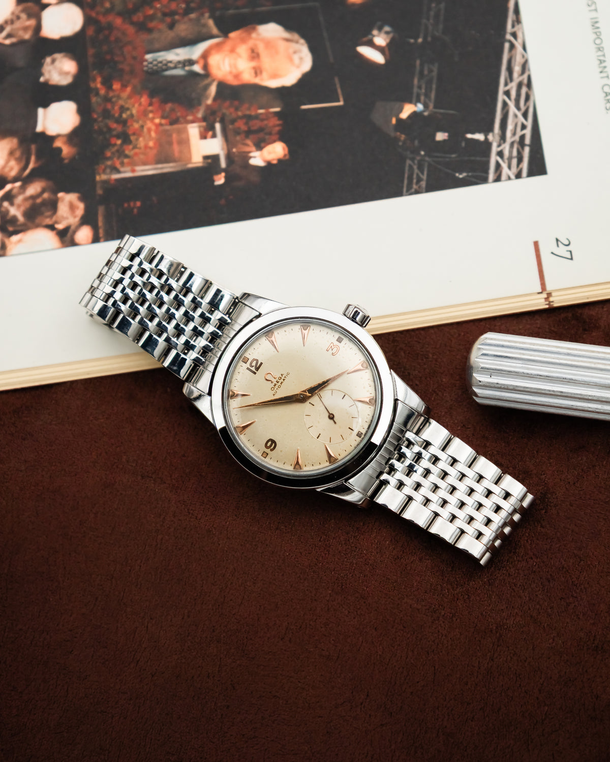 Omega 2576-1 Bumper Sub-Second - Silver cream dial