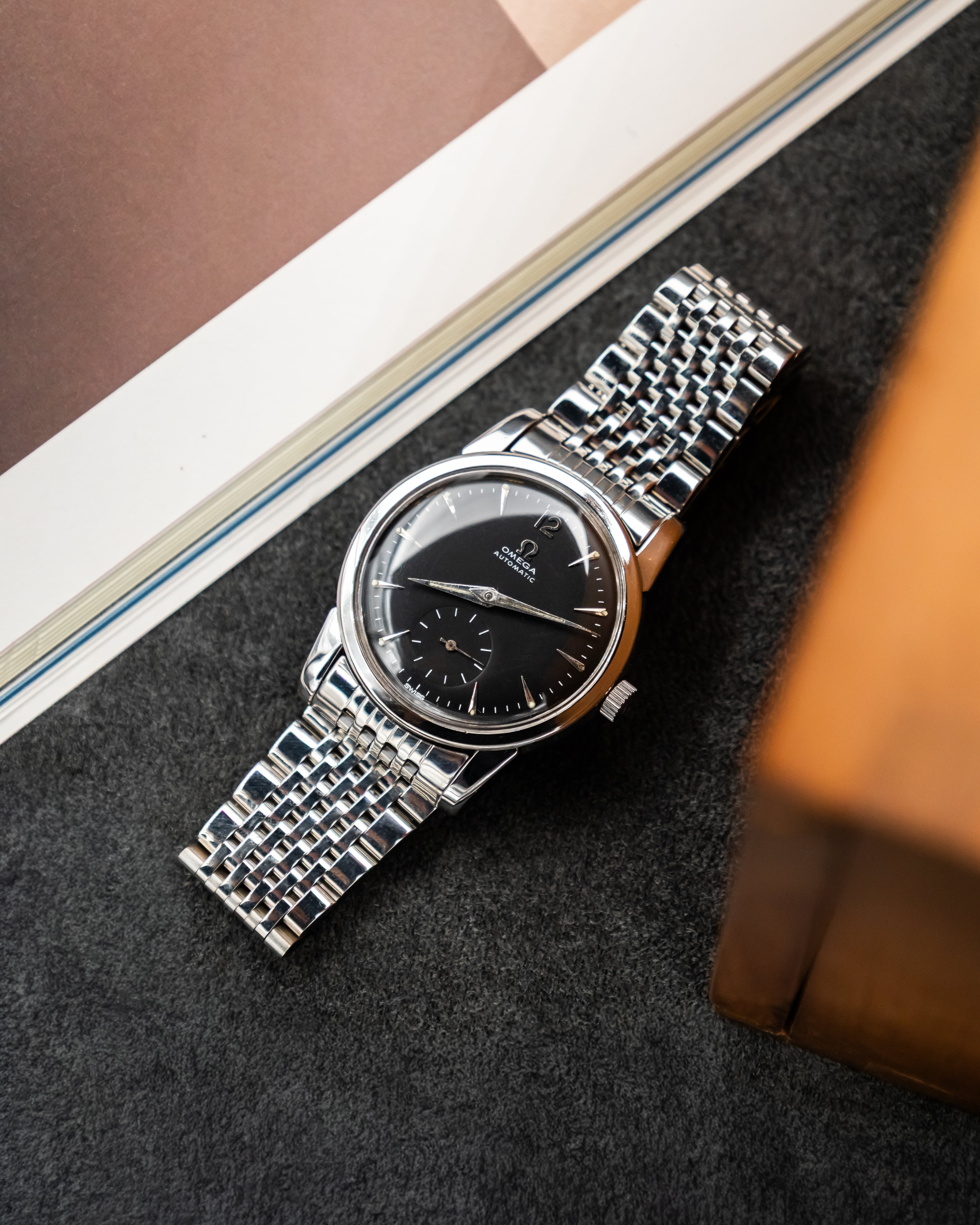Omega 2848-1 Seamaster Sub-Second - Black Dial