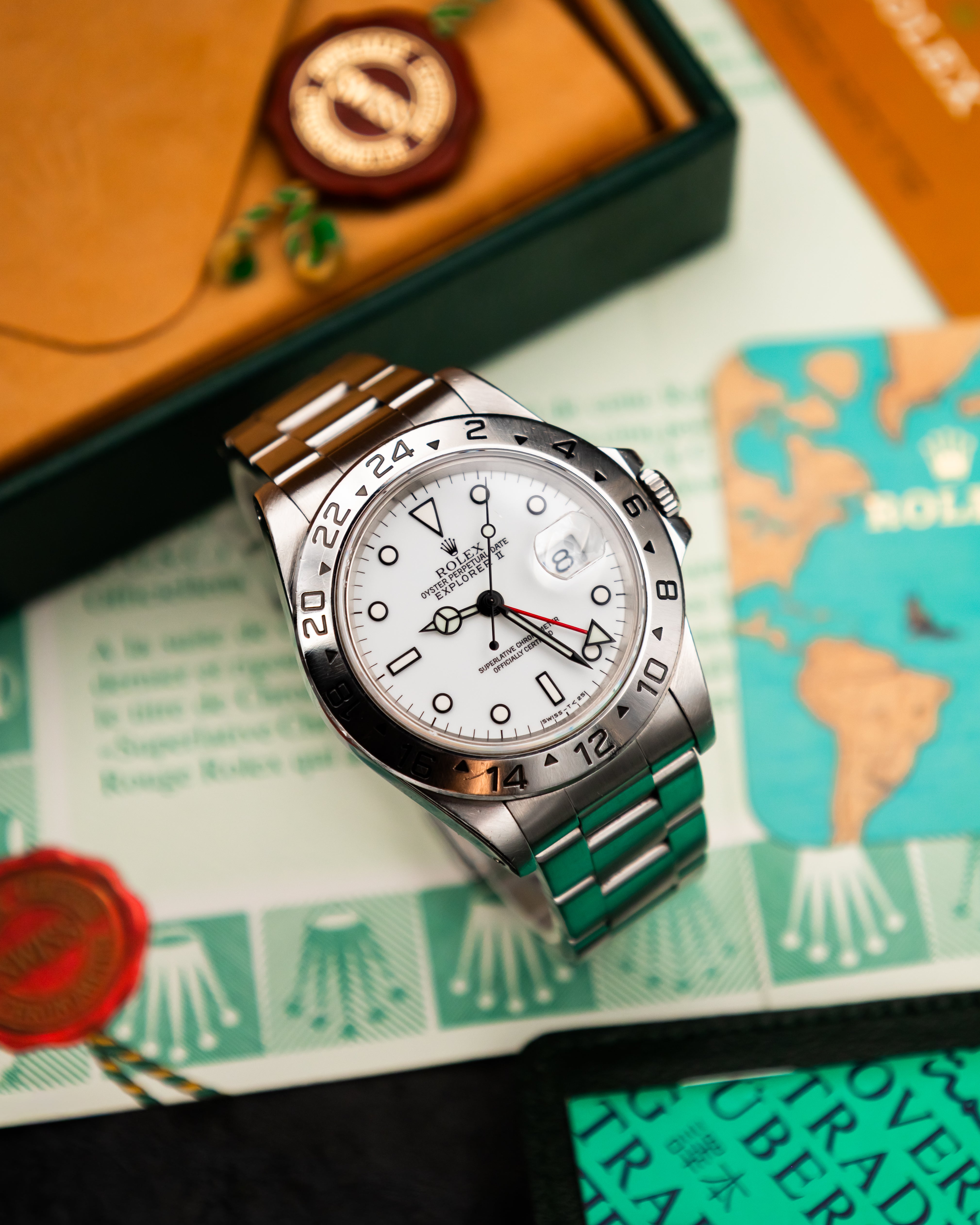 Rolex 16570 Explorer II - Polar White Dial