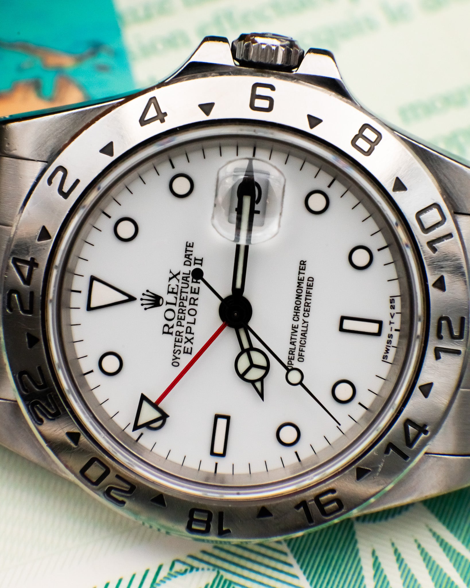 Rolex 16570 Explorer II - Polar White Dial