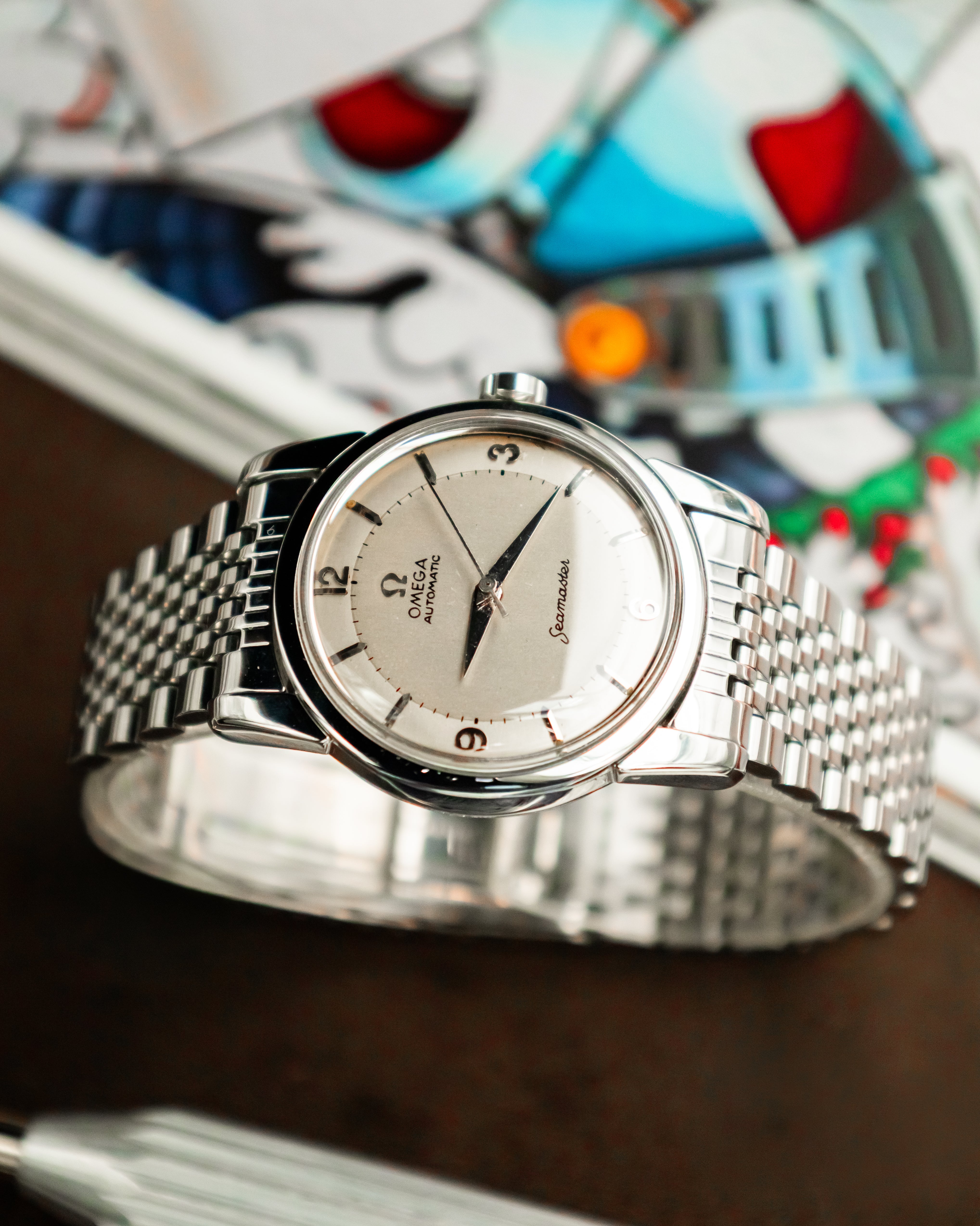 Omega 2846-2 SC Seamaster - Silver 2 tone dial