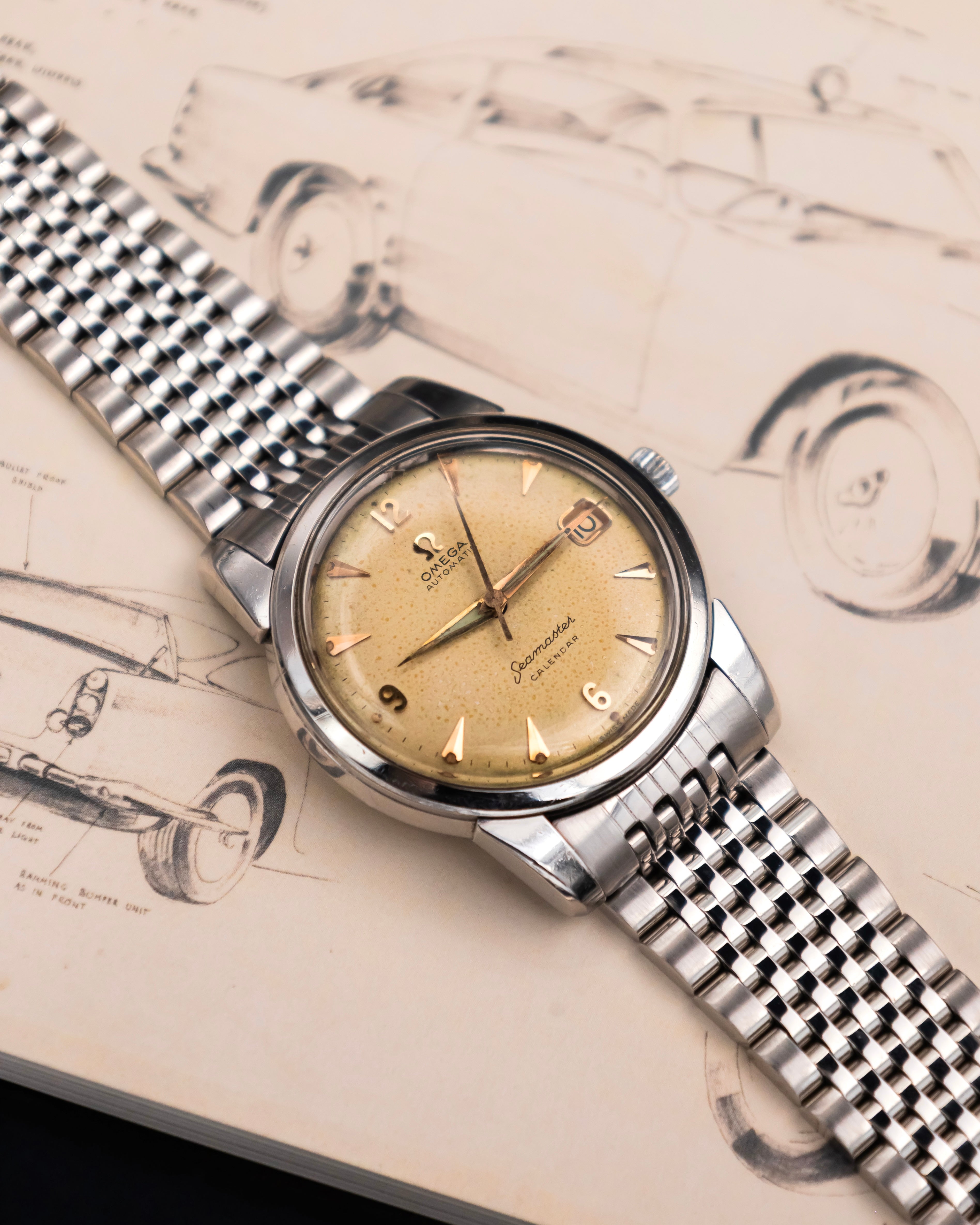 Omega 2849-10SC Seamaster Calendar - Ivory dial