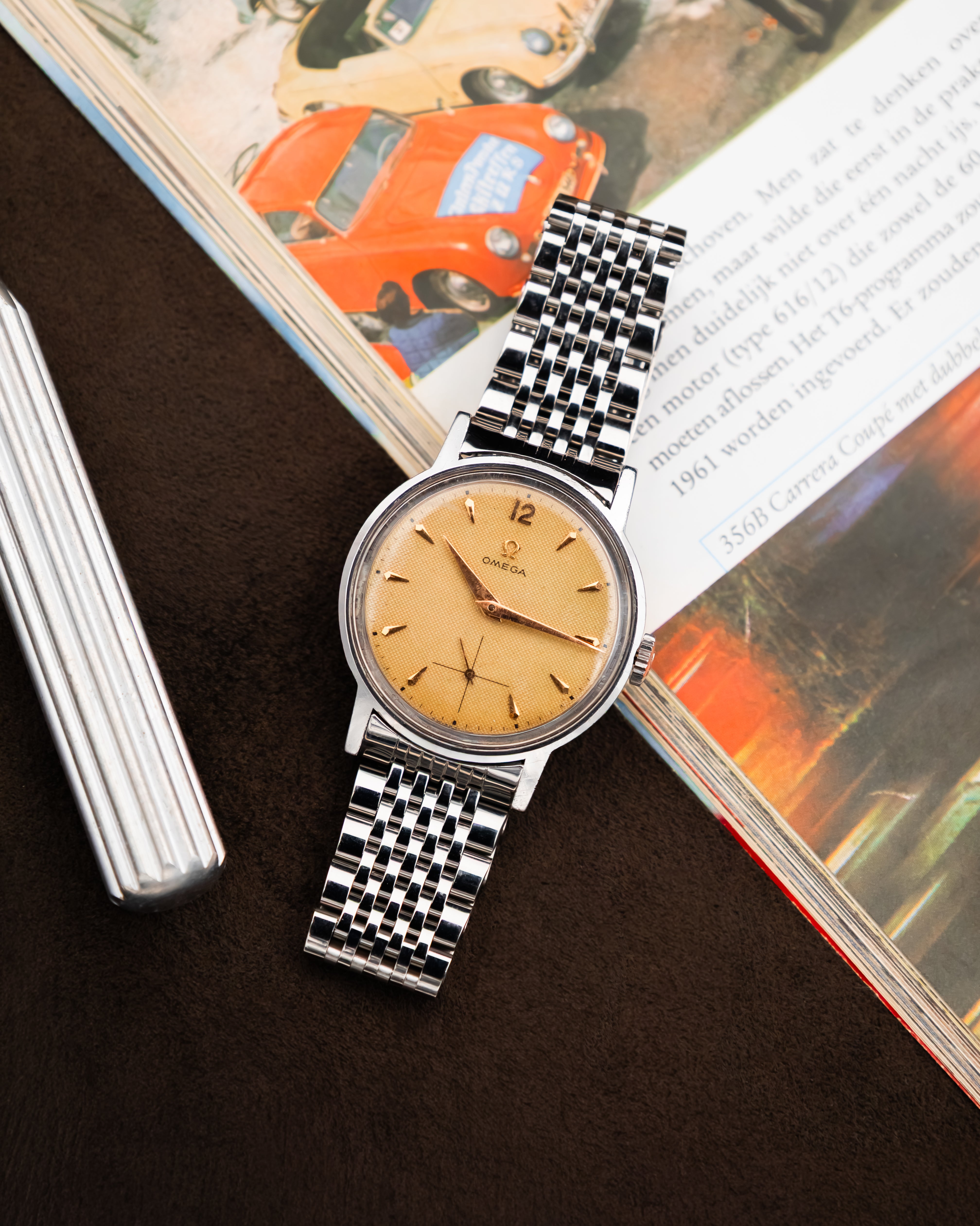 Omega 125.003-62 Seamaster Sub-Second - Waffle Dial