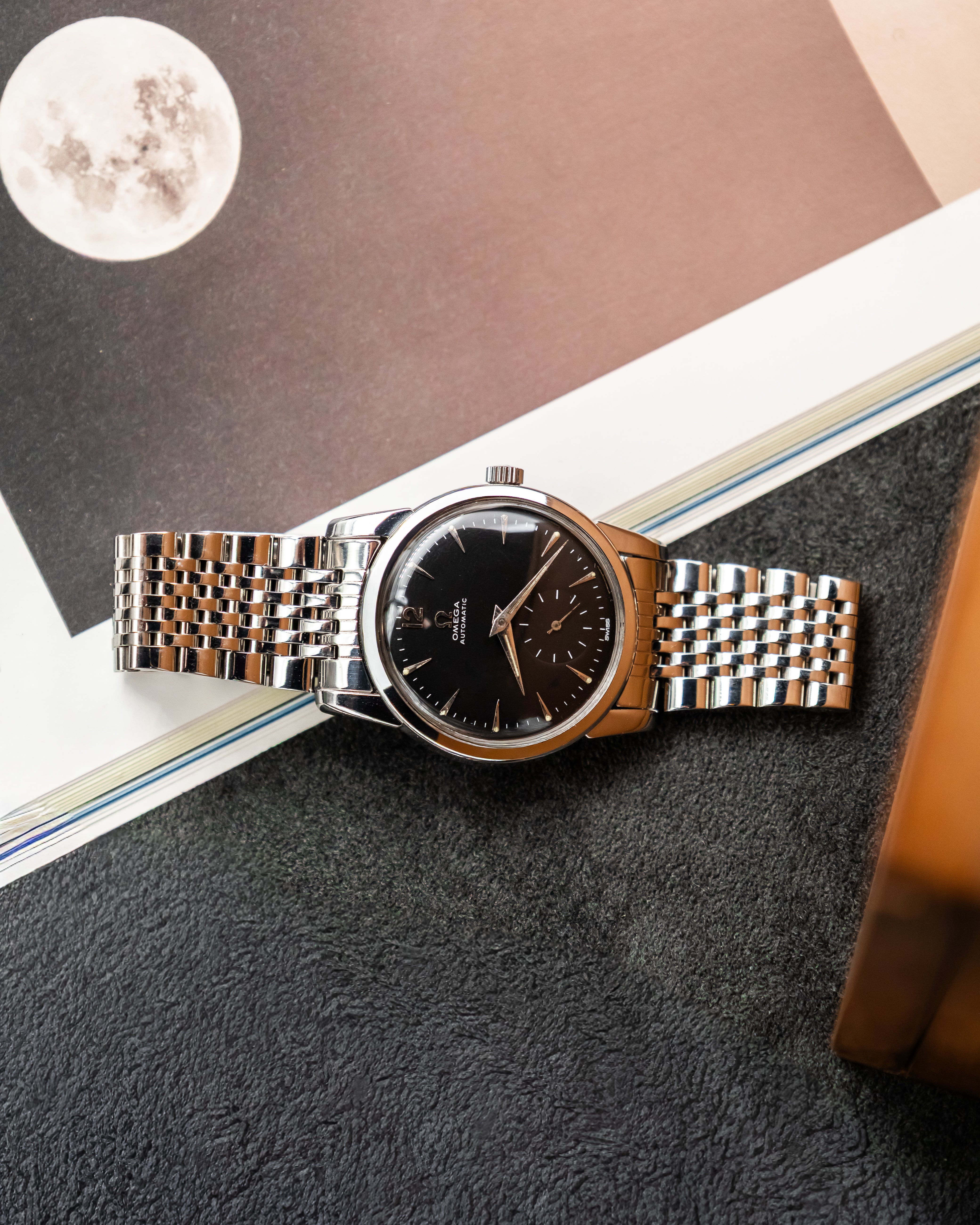Omega 2848-1 Seamaster Sub-Second - Black Dial
