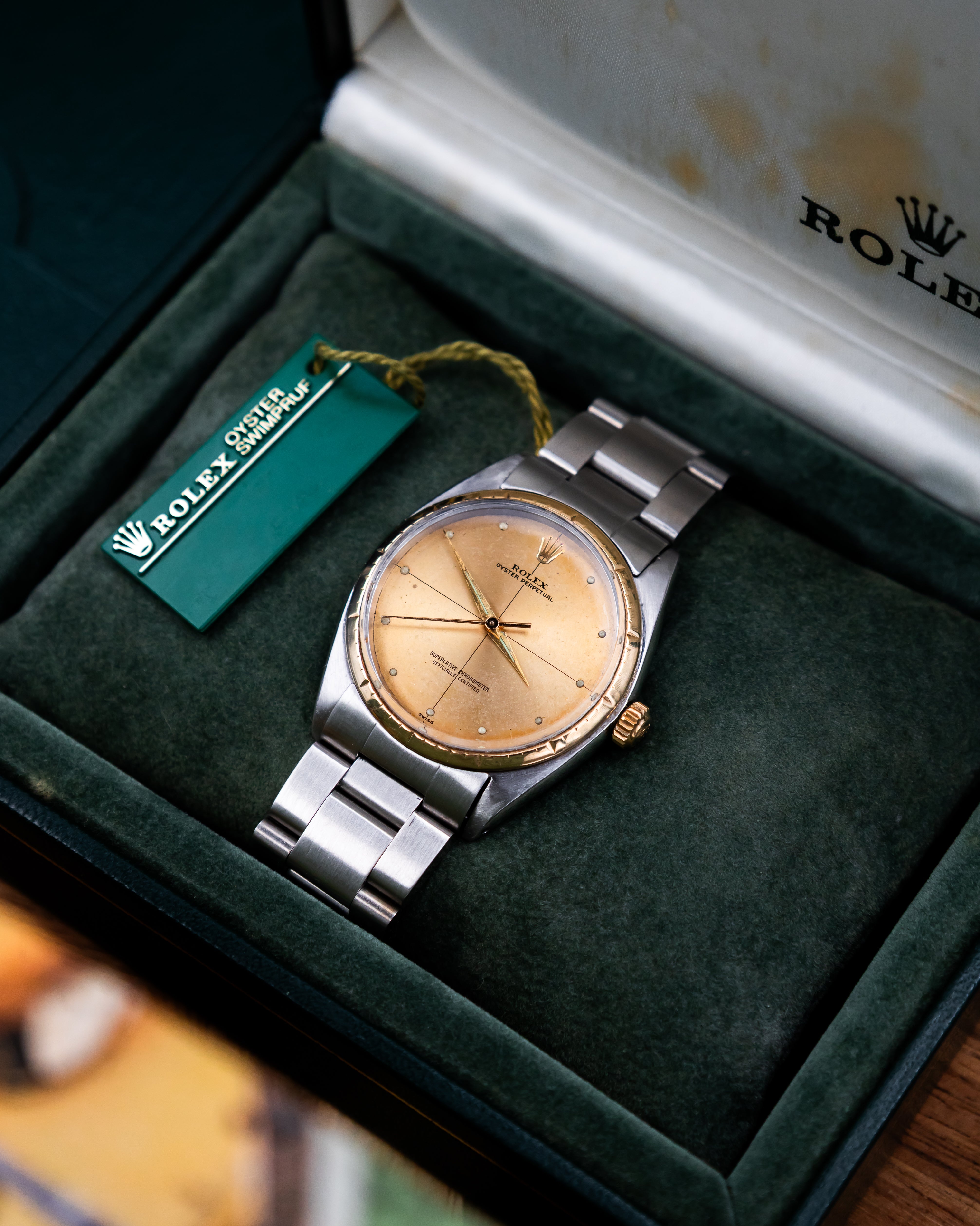 Rolex 1008 Oyster Perpetual- gold dial