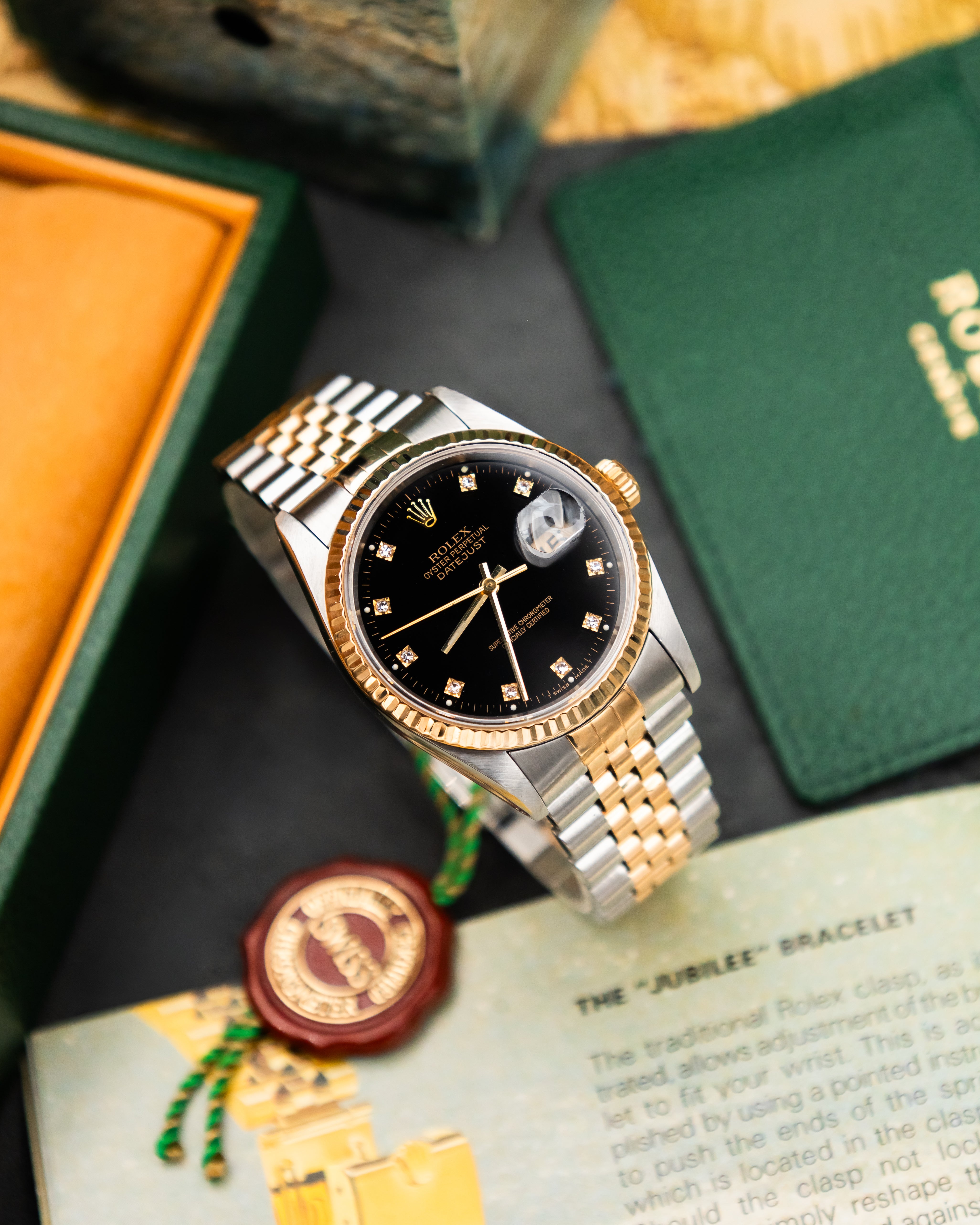 Rolex 16233 Perpetual Datejust - Factory Diamond Set Dial