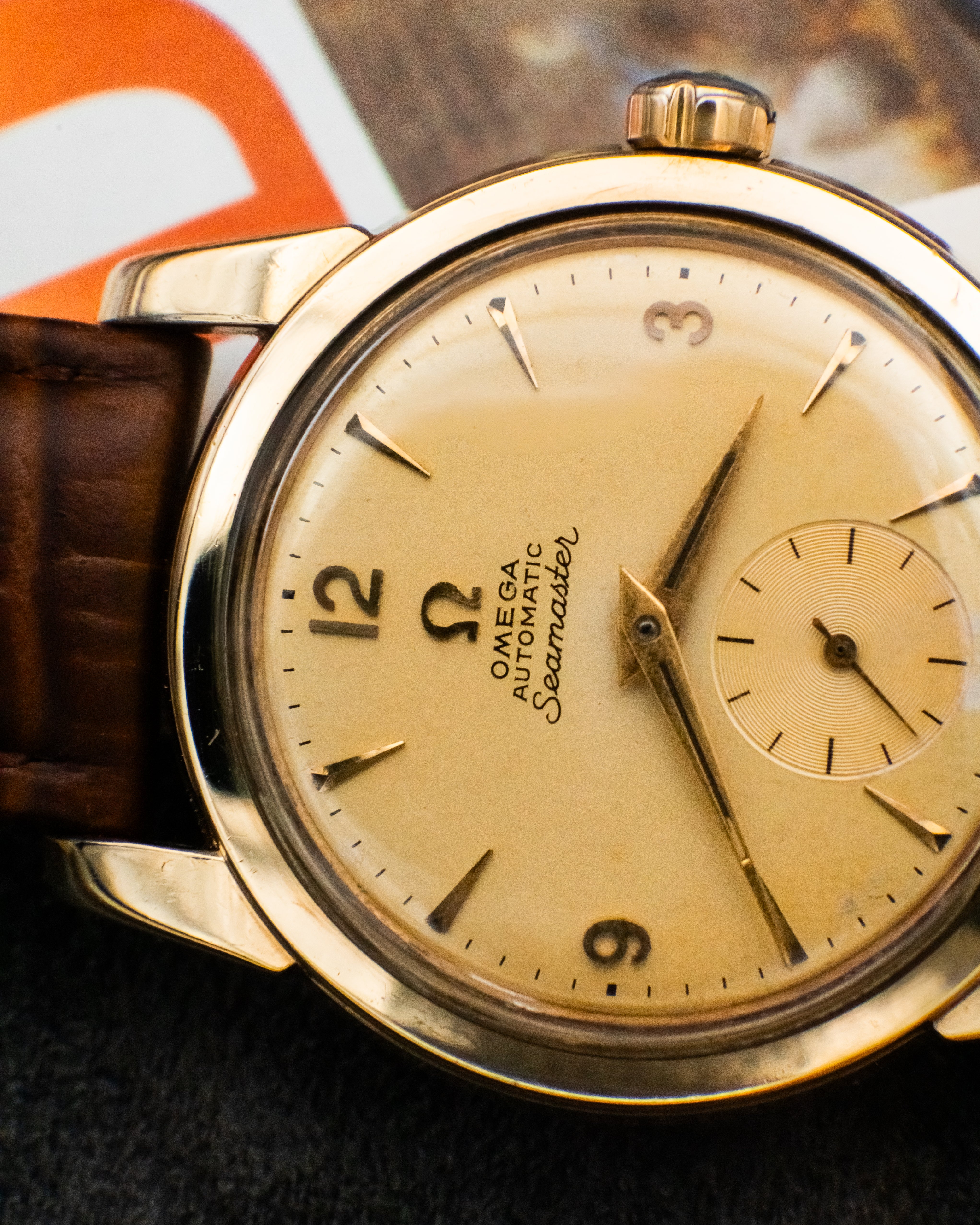 Omega 2848-1 Seamaster Sub-Second - Champagne Dial
