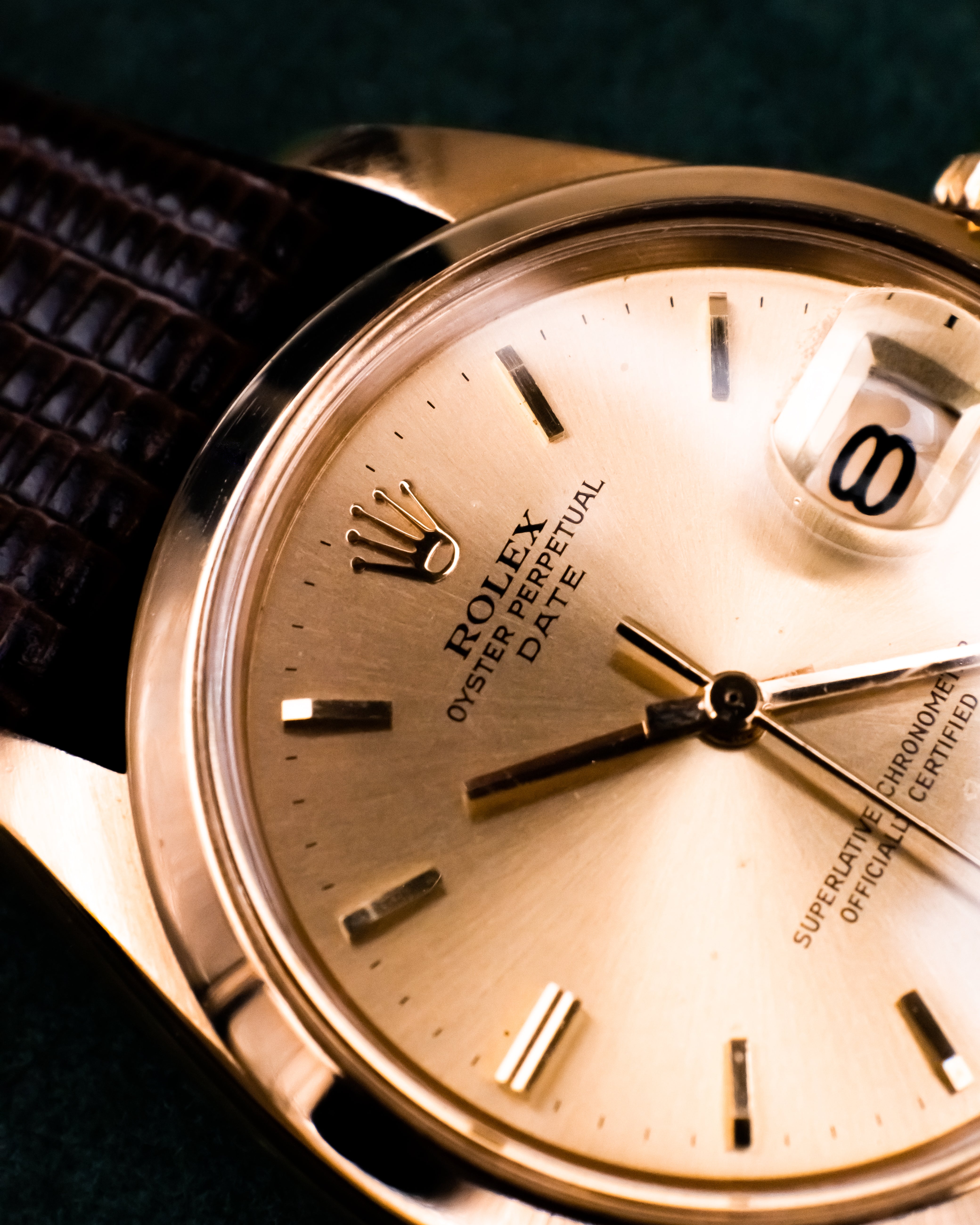 Rolex 1500 Perpetual date 18k - gold dial