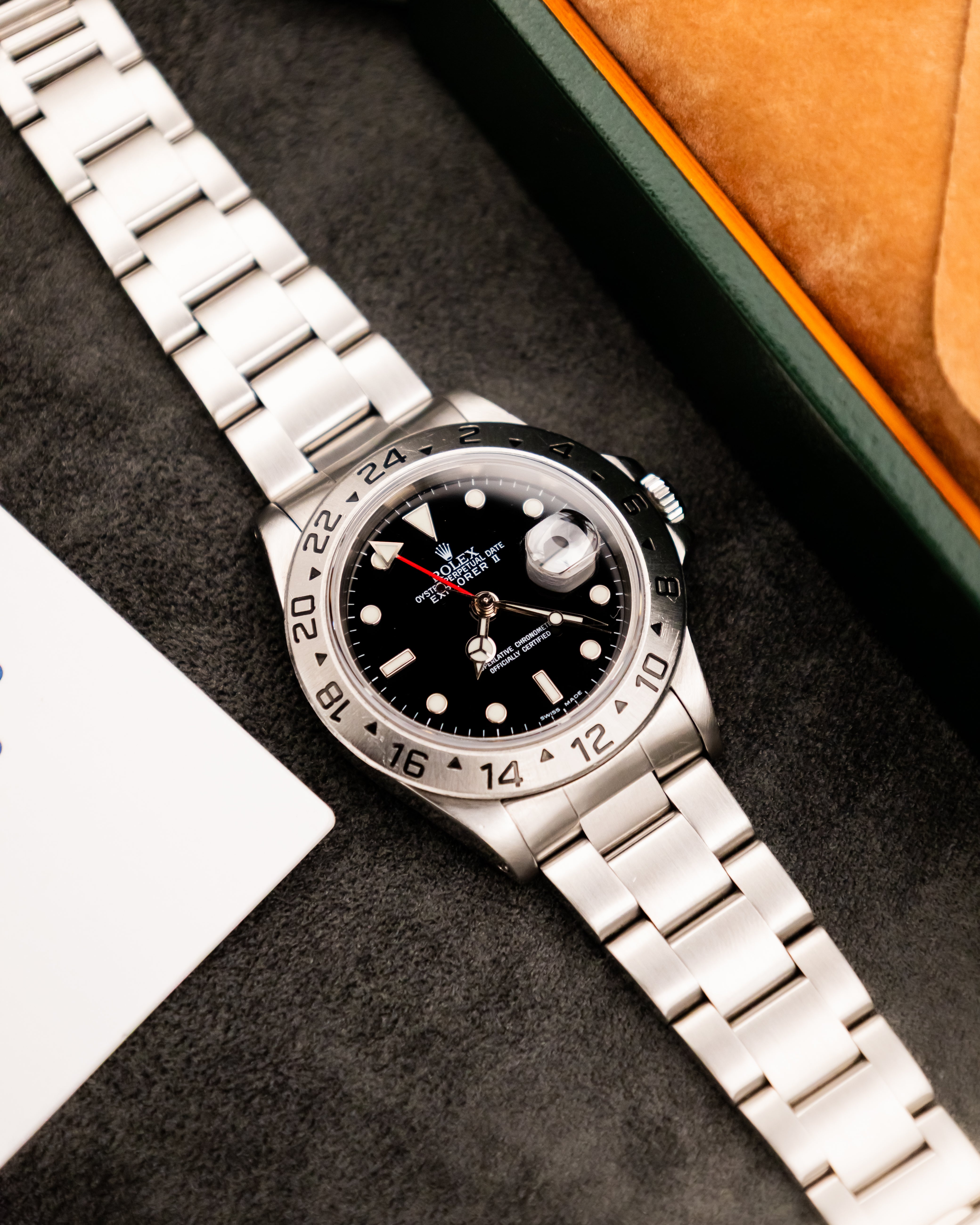 Rolex 16570 Explorer II - Black Dial