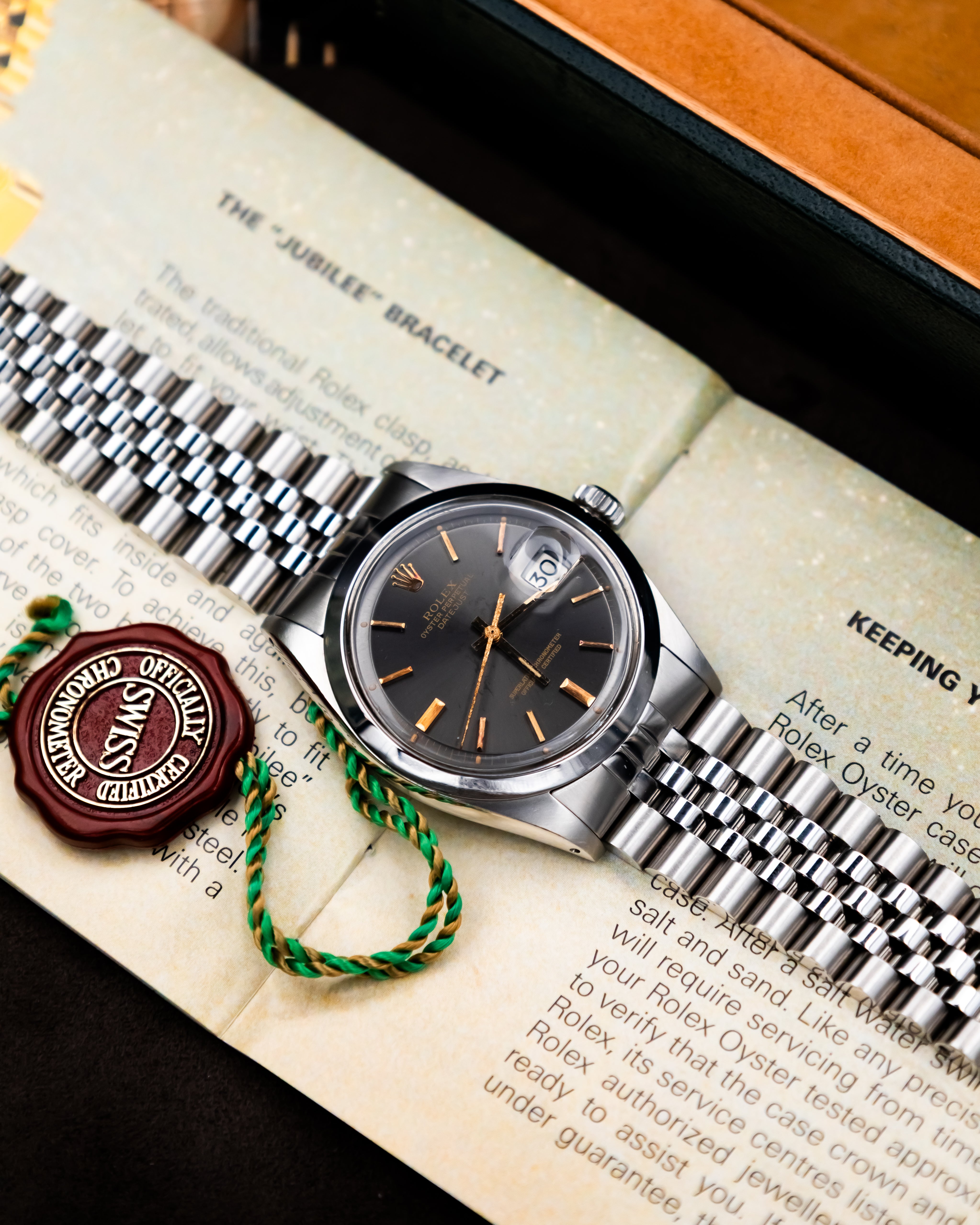 Rolex 1600 Perpetual Datejust - Anthracite Dial