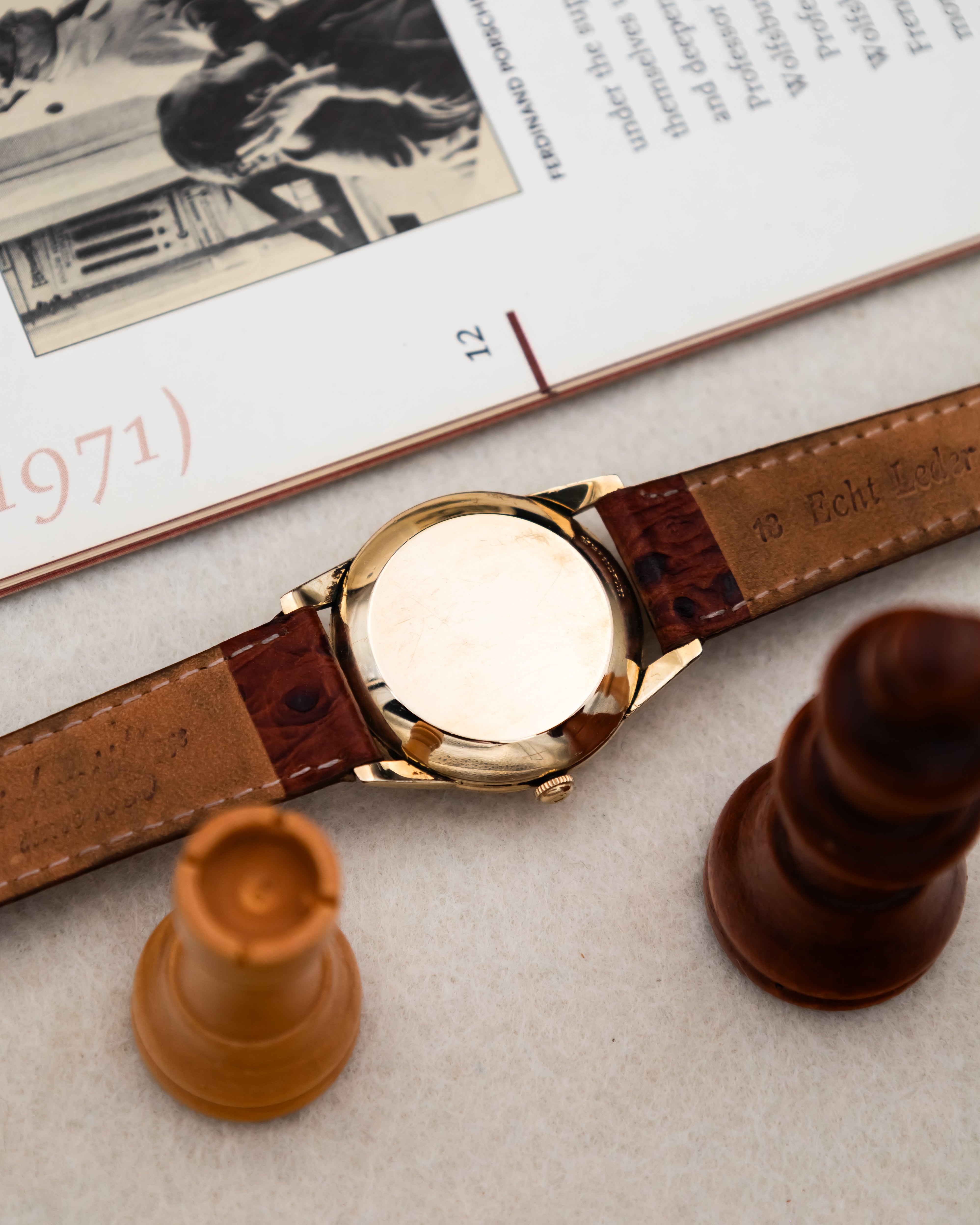 Omega G-6252 Bumper 14K GF - Tropical Patina Dial