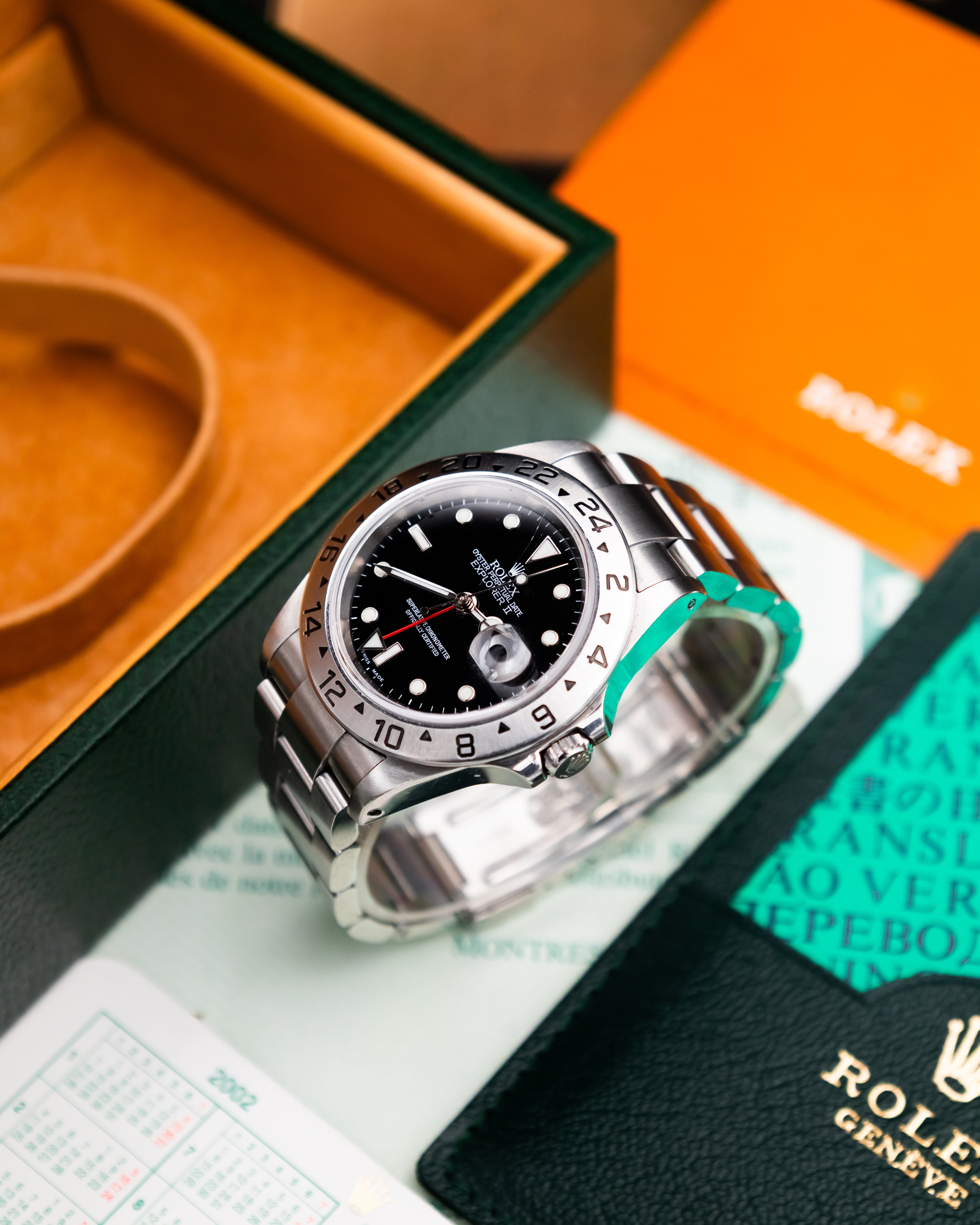 Rolex 16570 Explorer II - Black Dial