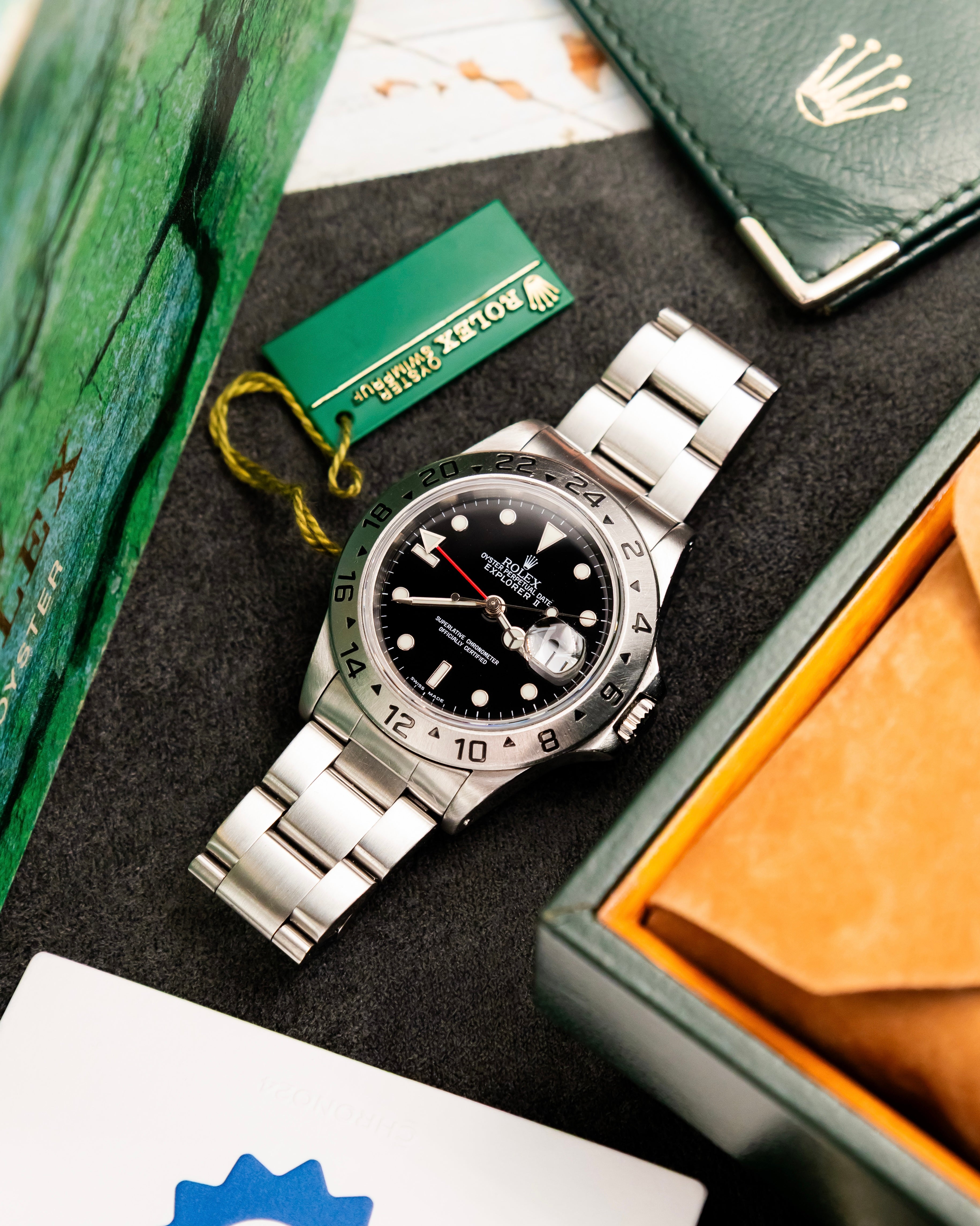 Rolex 16570 Explorer II - Black Dial