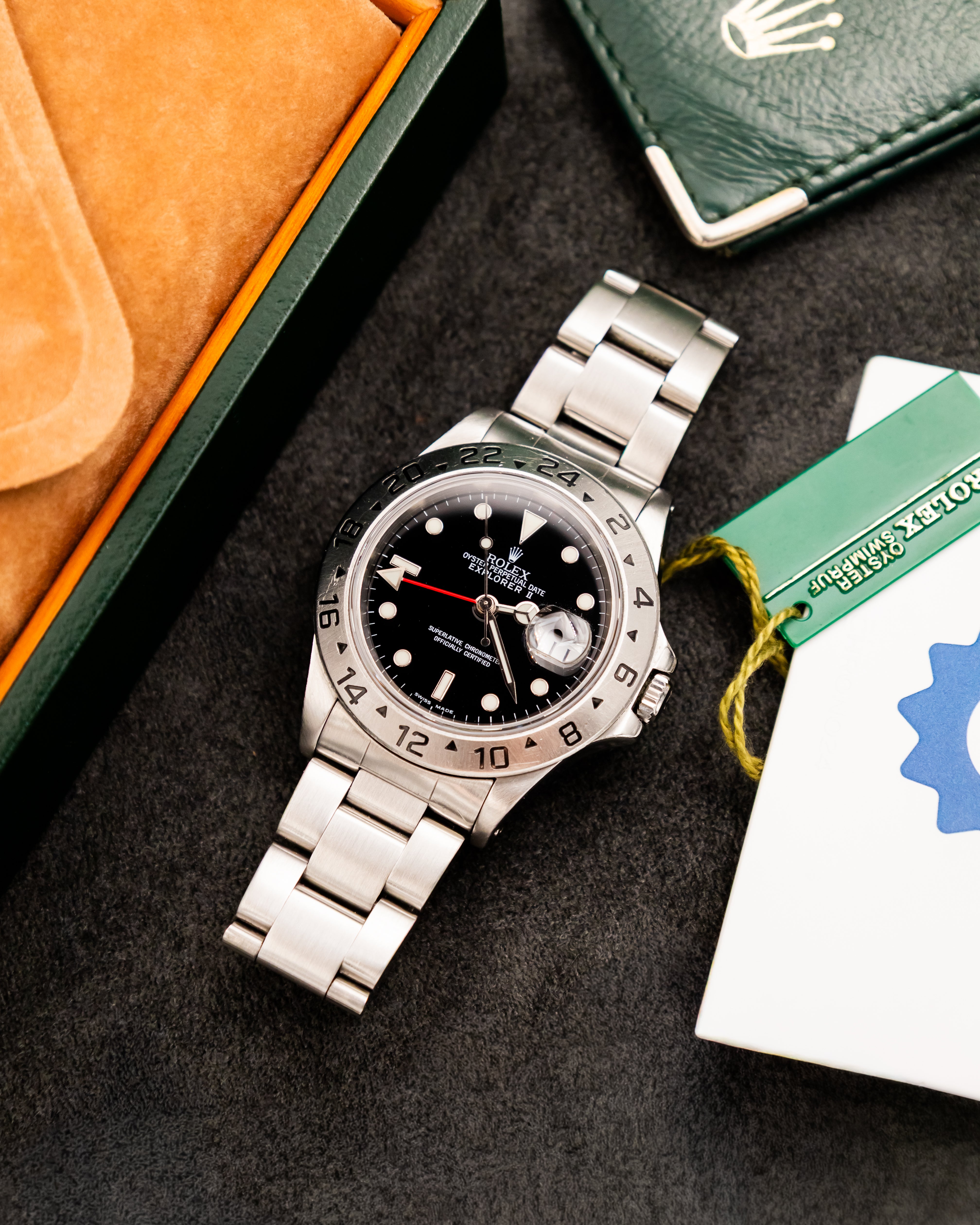 Rolex 16570 Explorer II - Black Dial