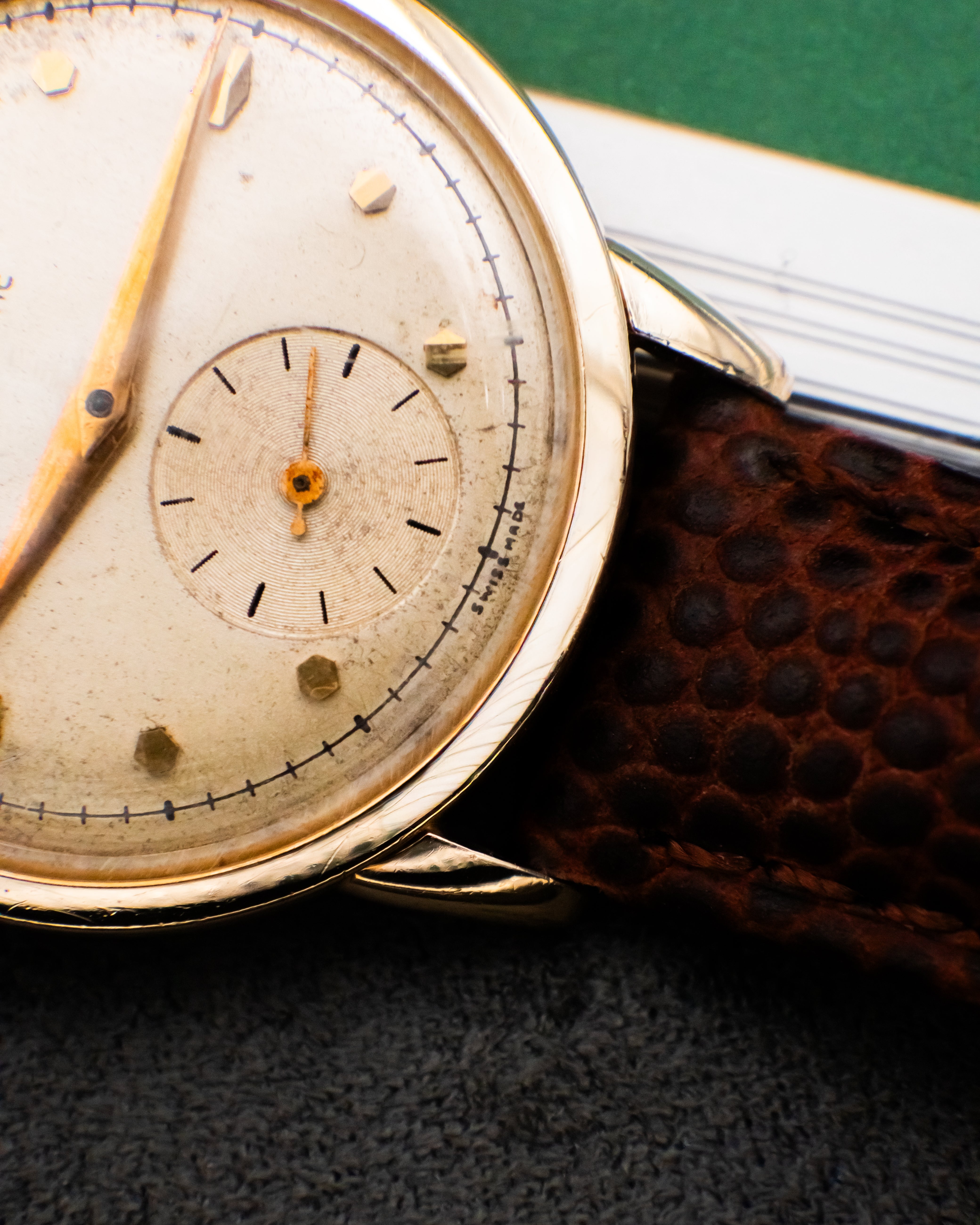 Omega F6212 Automatic Bumper - Ivory Dial