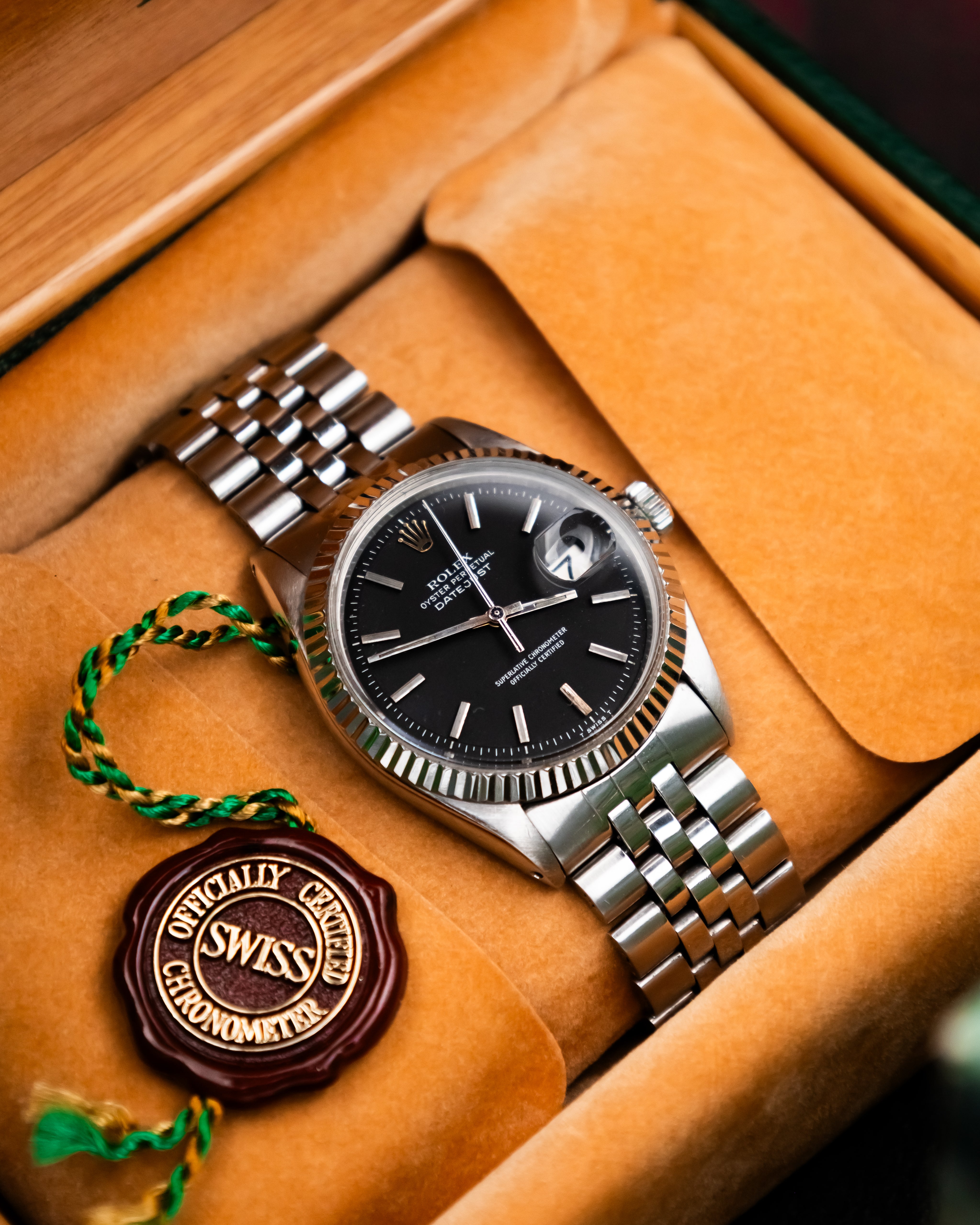 Rolex 1603 Perpetual Datejust - black dial