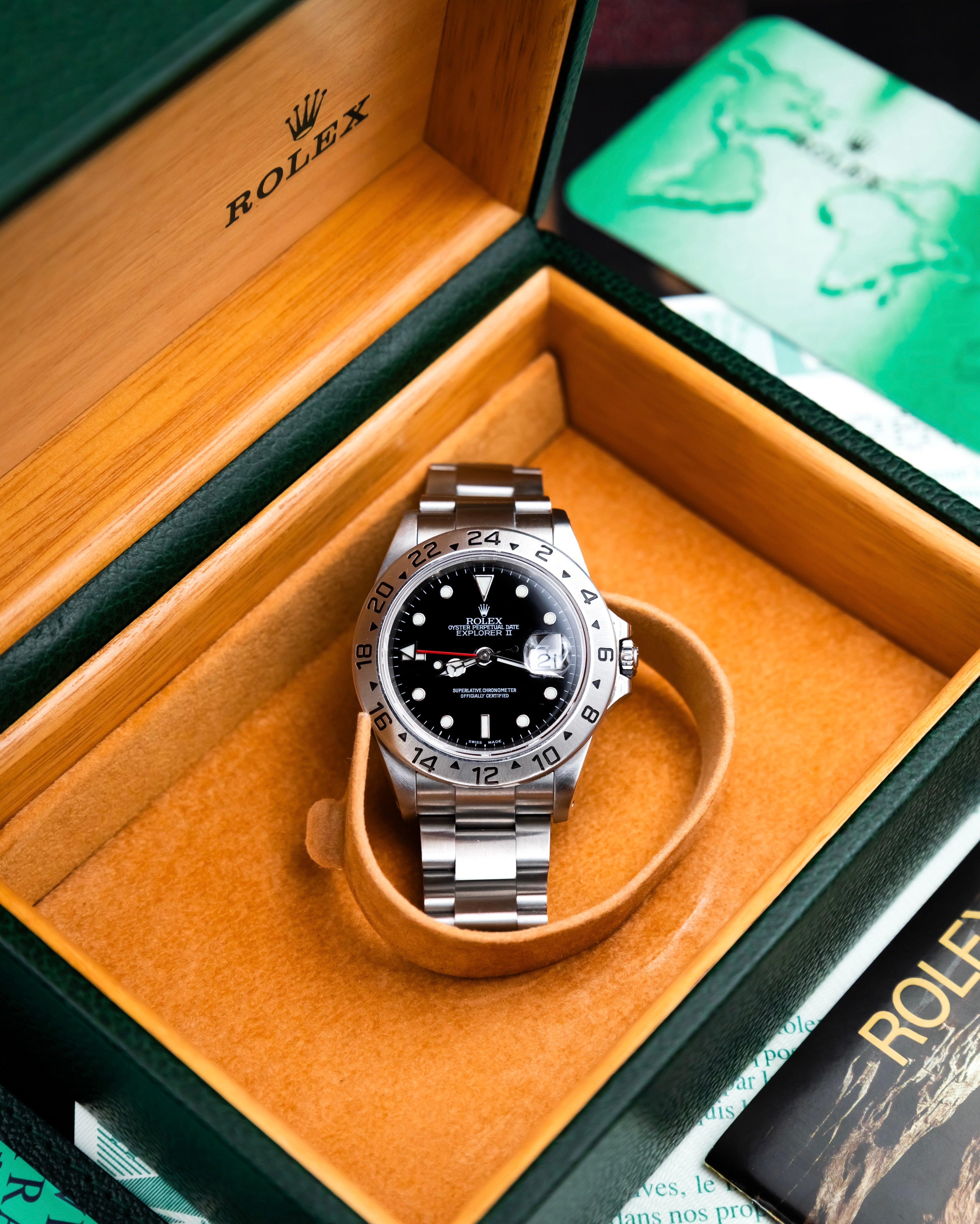 Rolex 16570 Explorer II - Black Dial