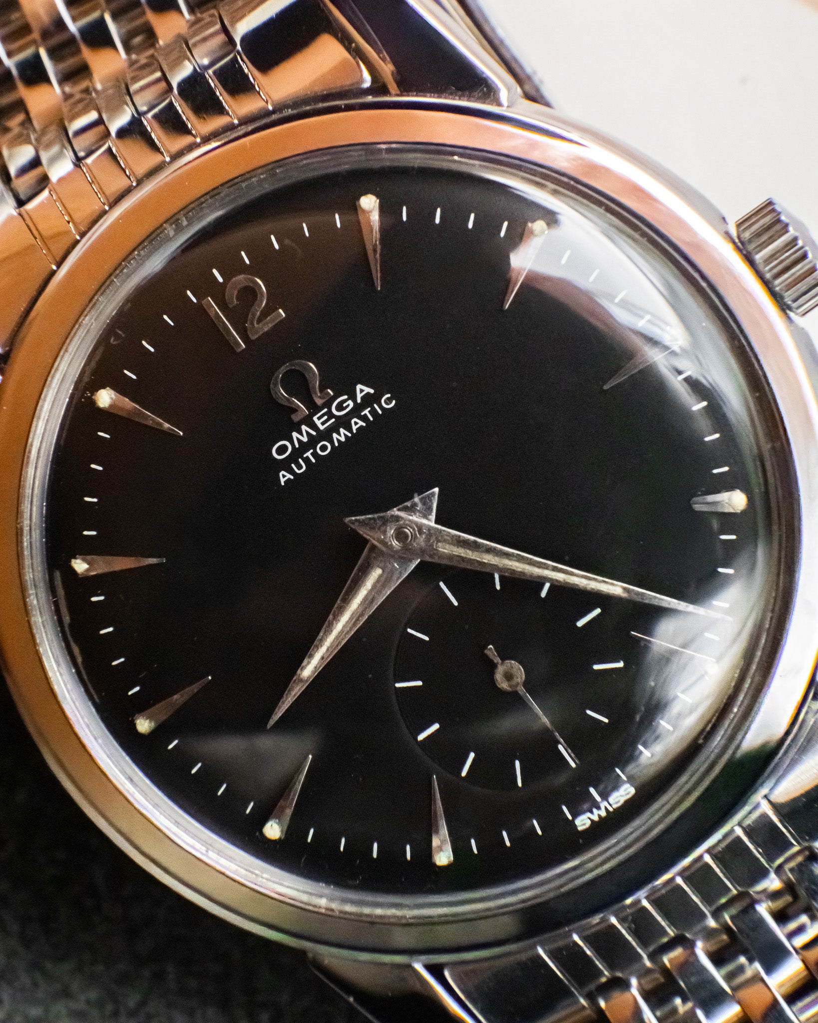 Omega 2848-1 Seamaster Sub-Second - Black Dial
