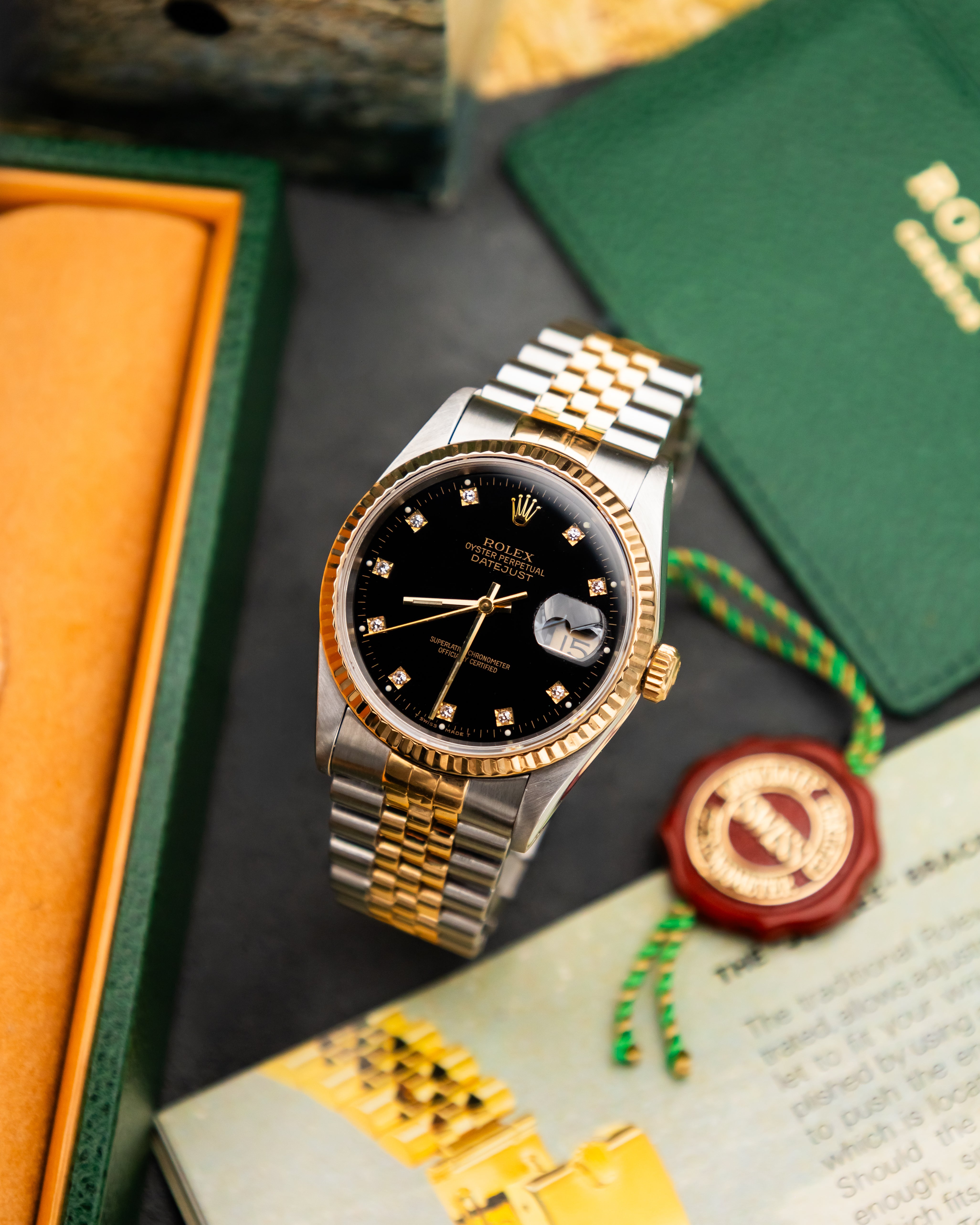Rolex 16233 Perpetual Datejust - Factory Diamond Set Dial