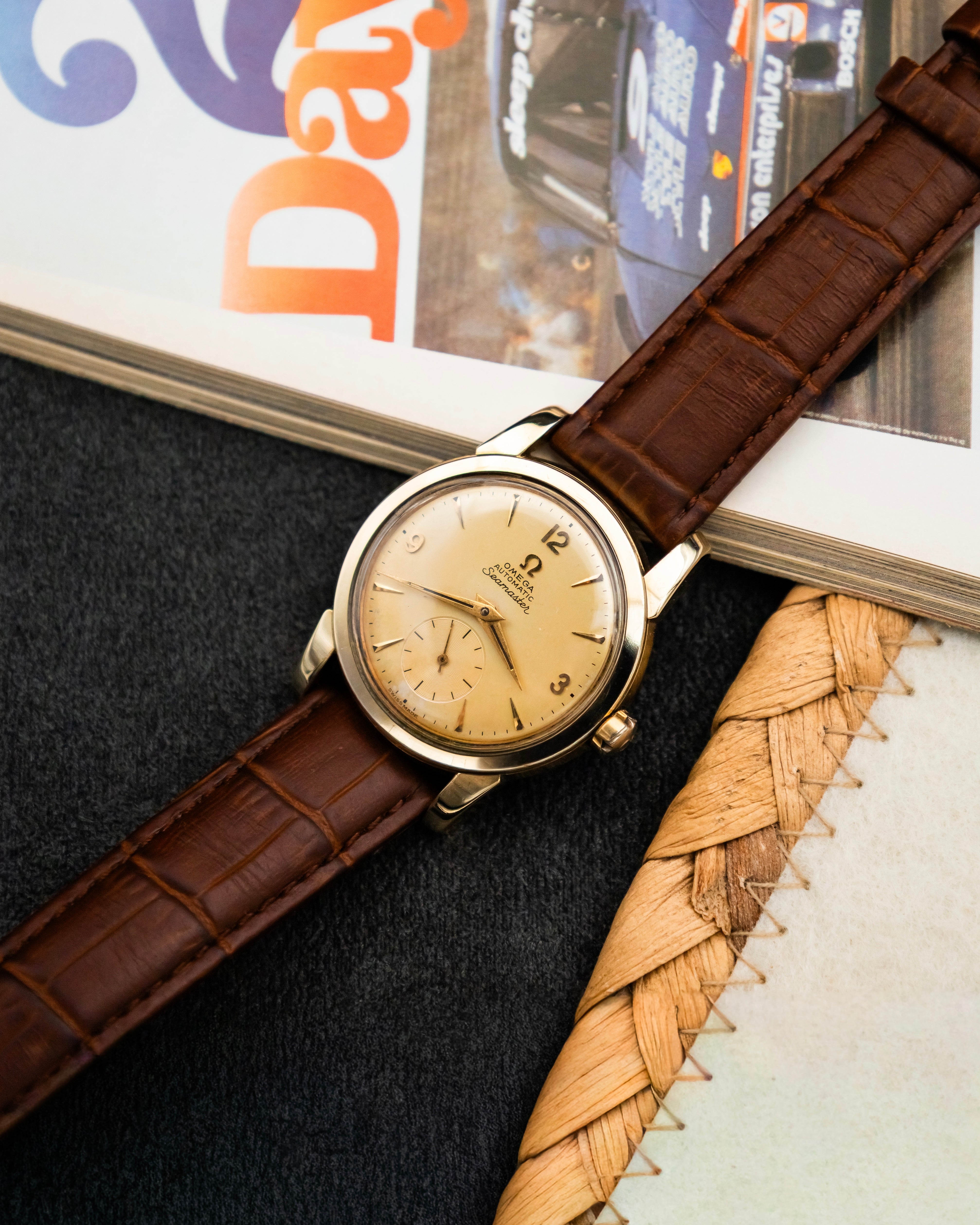 Omega 2848-1 Seamaster Sub-Second - Champagne Dial