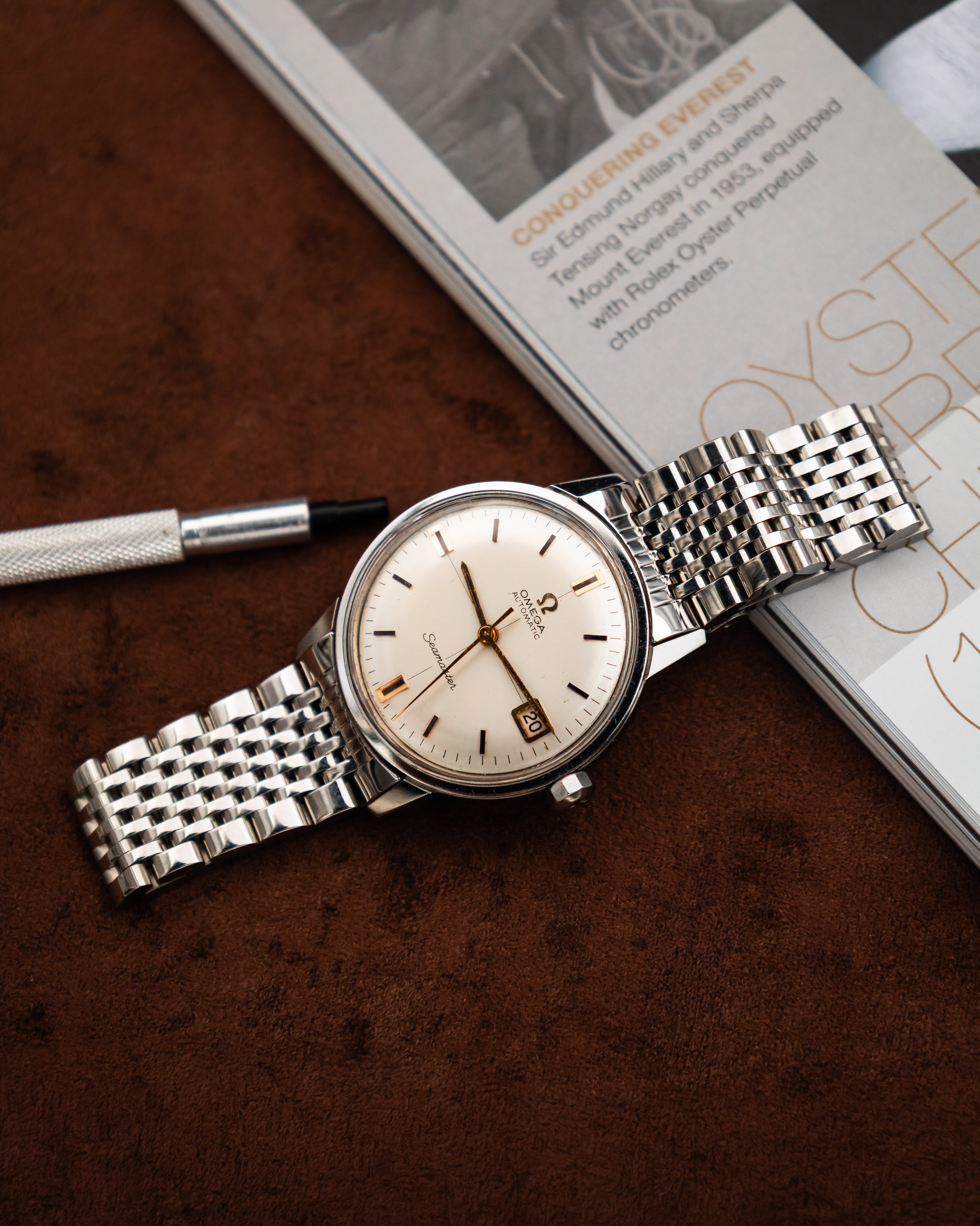 Omega 166.002 Seamaster - White Crosshair dial